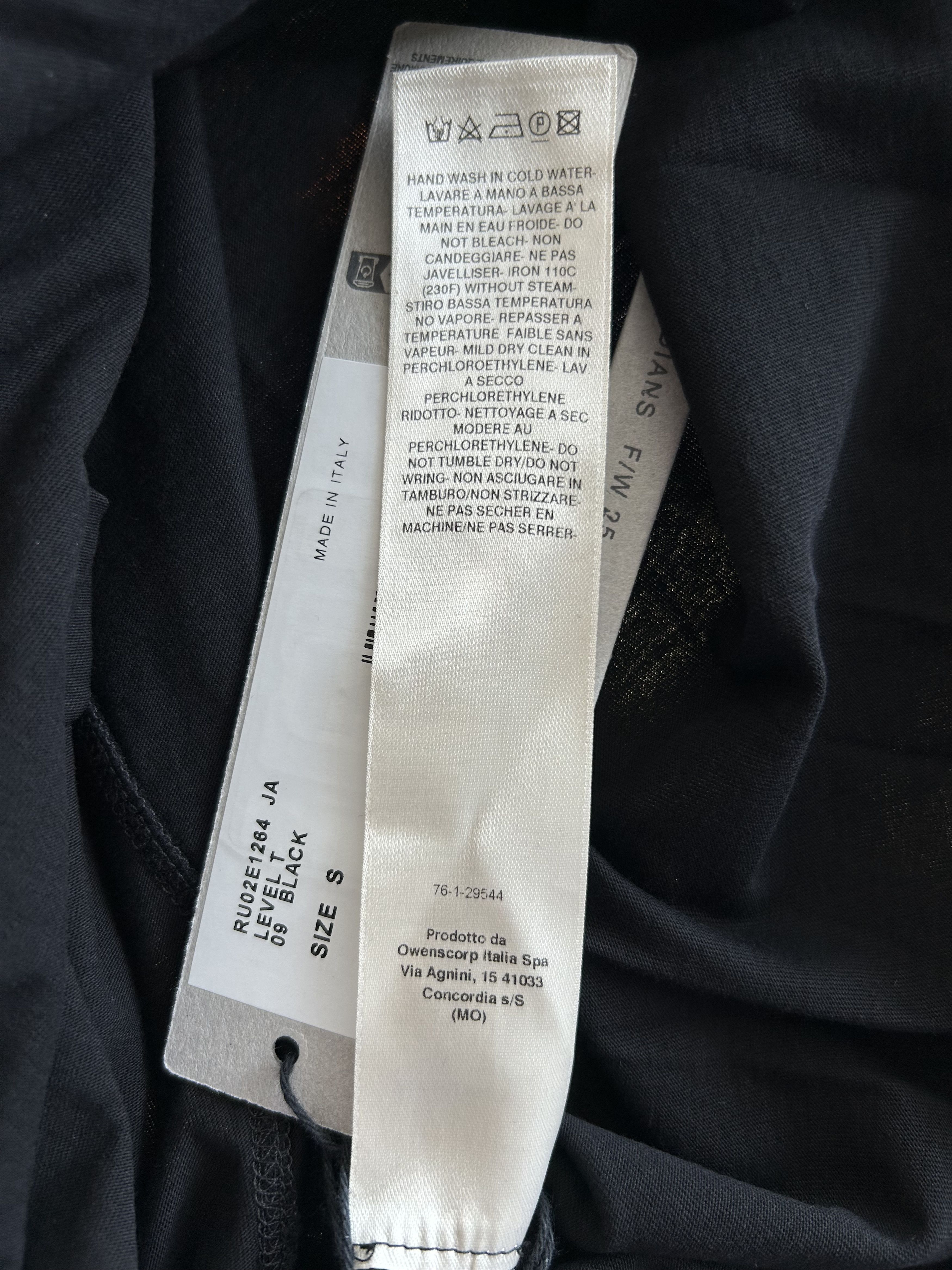 Rick Owens Rick Owens Black Level T-Shirt Size US S / EU 44-46 / 1 - 3 Thumbnail