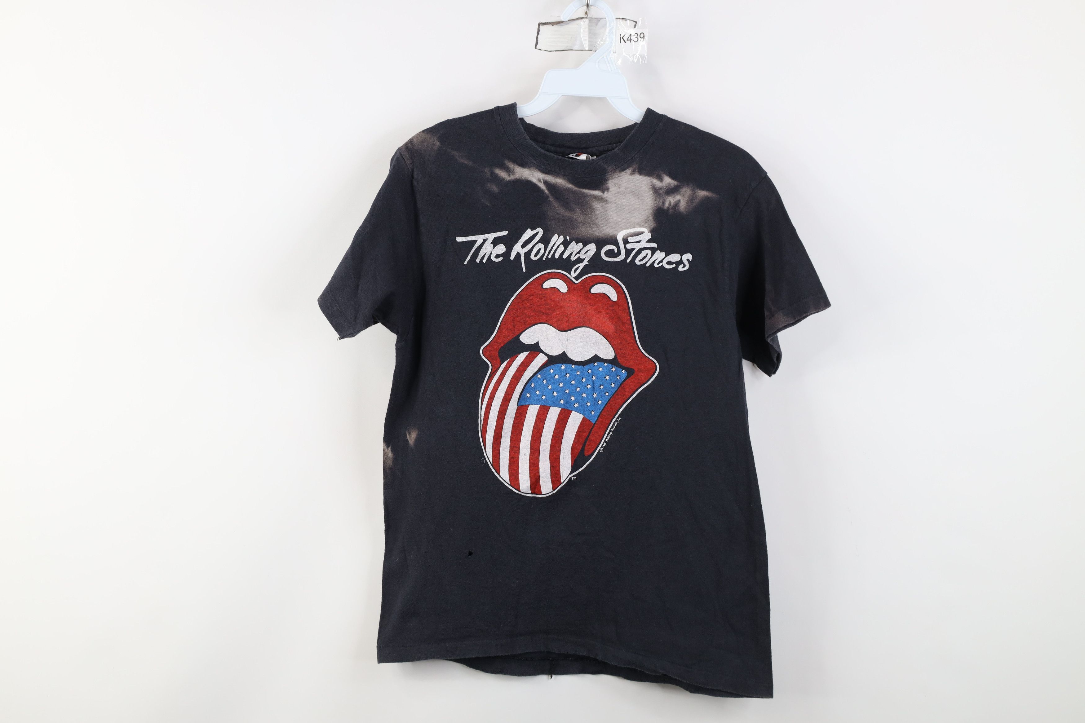 Vintage Vintage 80s American Tour The Rolling Stones Band T-Shirt Size US M / EU 48-50 / 2 - 1 Thumbnail