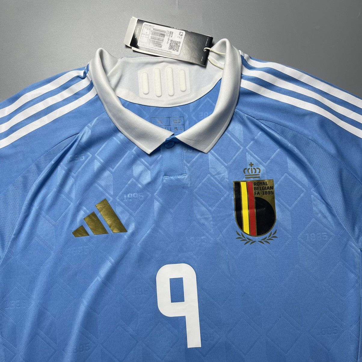 Vintage BELGIUM ADIDAS 2024 EURO FOOTBALL AWAY JERSEY #9 TROSSARD Size US XL / EU 56 / 4 - 4 Thumbnail