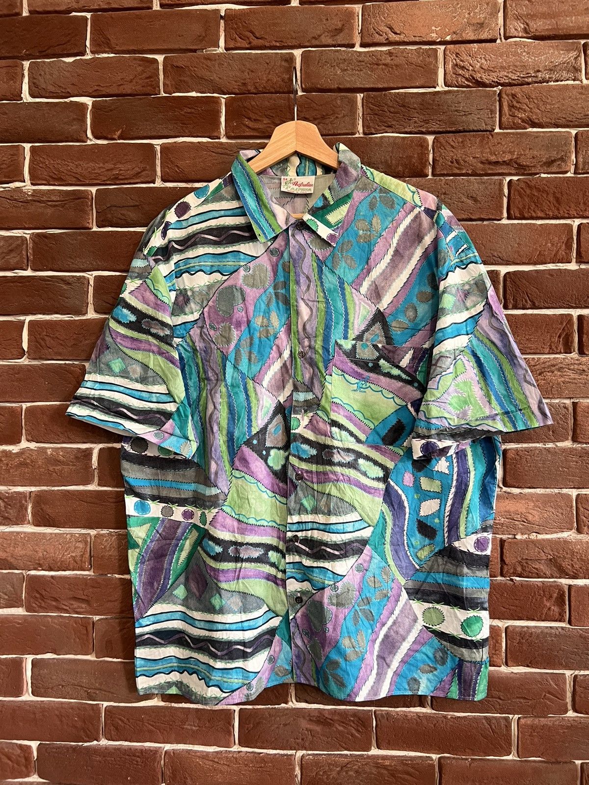 Vintage Rare Vintage 90s Australian L’alpina Button Shirt Gabber Size US L / EU 52-54 / 3 - 1 Thumbnail