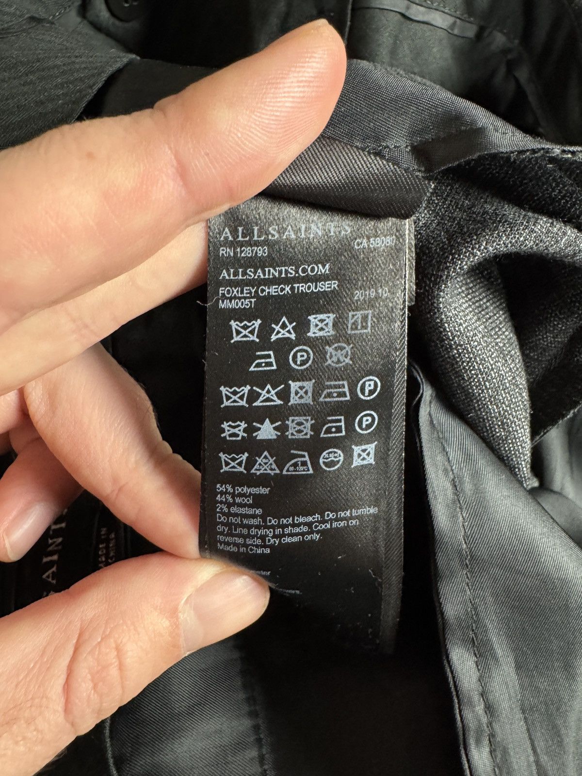 Allsaints Allsaints Thirty Foxley Check Trouser Classic Pants Size 30 Size US 30 / EU 46 - 8 Thumbnail