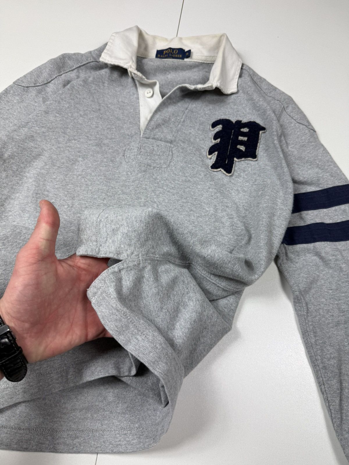 Polo Ralph Lauren Vintage Polo Ralph Lauren 67 Rugby Shirt Grey Size US M / EU 48-50 / 2 - 4 Thumbnail