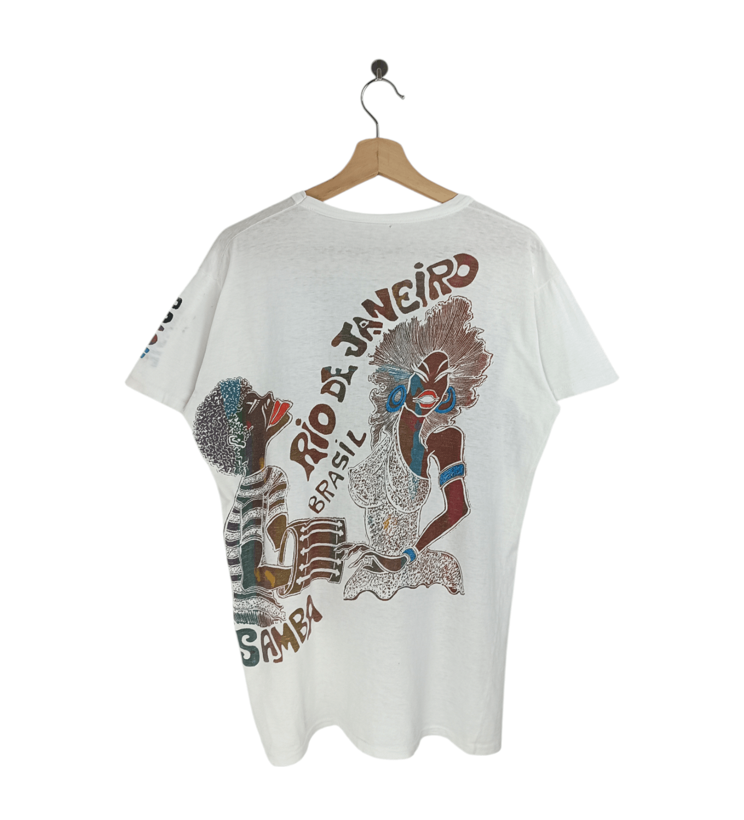 Vintage VINTAGE 80'S RIO DE JANEIRO BRASIL SAMBA VERY RARE TEE Size US M / EU 48-50 / 2 - 2 Thumbnail