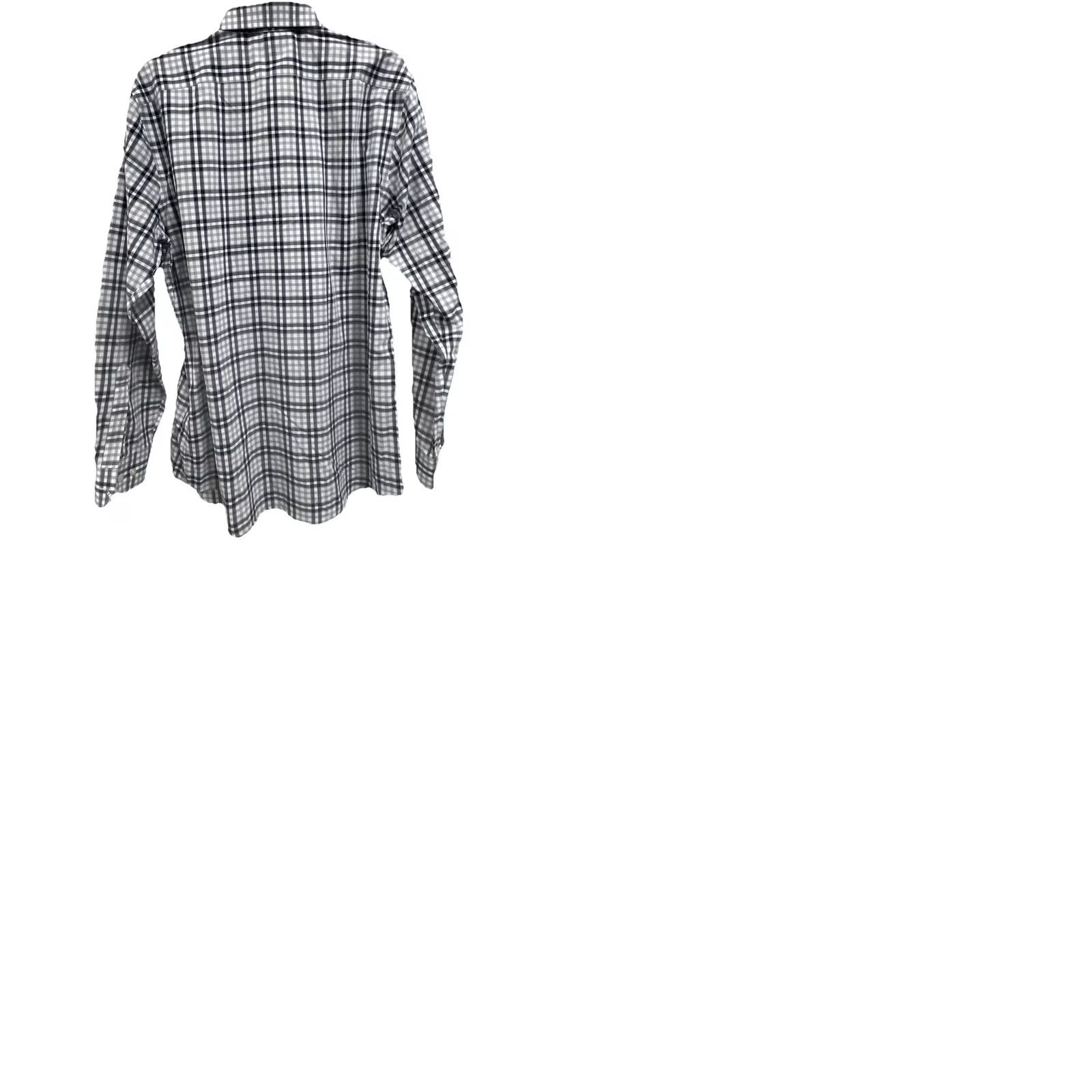 Banana Republic Banana Republic Grant Slim Fit Mens Size Large Check Stripe Shirts Size 42R - 12 Thumbnail