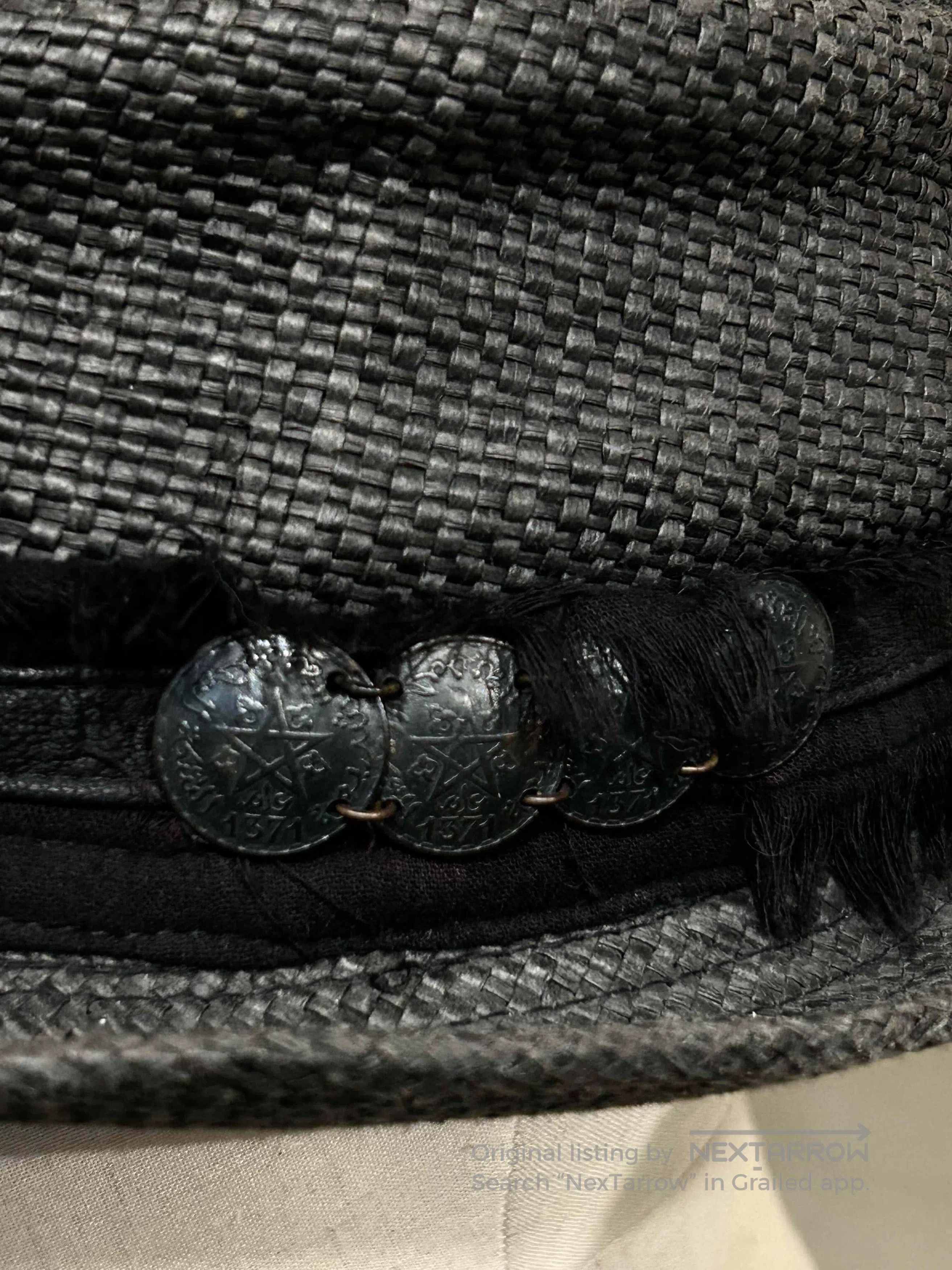 14th Addiction 14th Addiction Early Woven Feather Hat. Size ONE SIZE - 9 Thumbnail