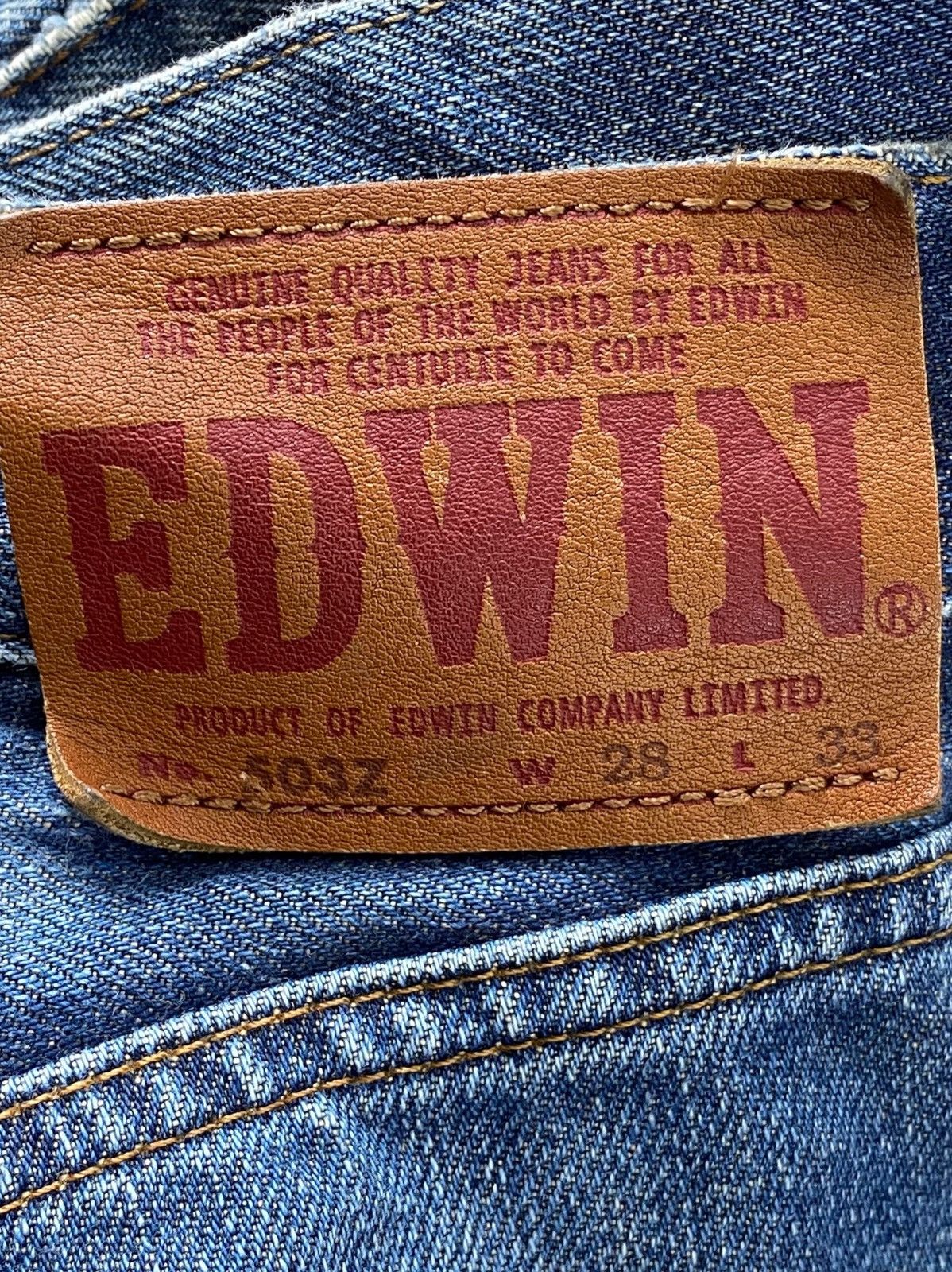 Edwin Edwin 503 Faded Wash Style Regular Leg Jeans Size US 27 - 11 Thumbnail