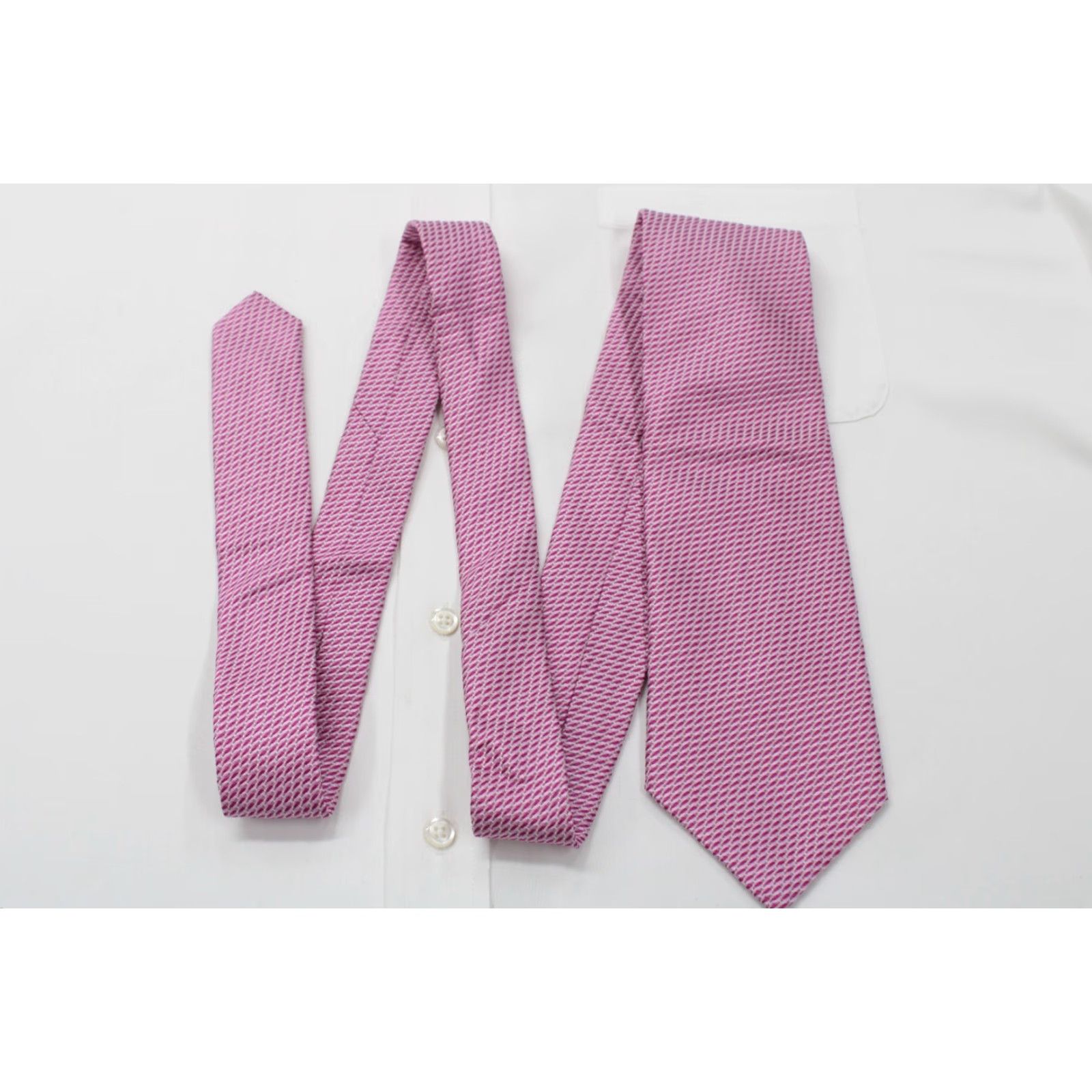 Lanvin NWT Lanvin Paris Necktie Mens Pink Silk Luxury Designer Stylish Preppy Size ONE SIZE - 3 Thumbnail
