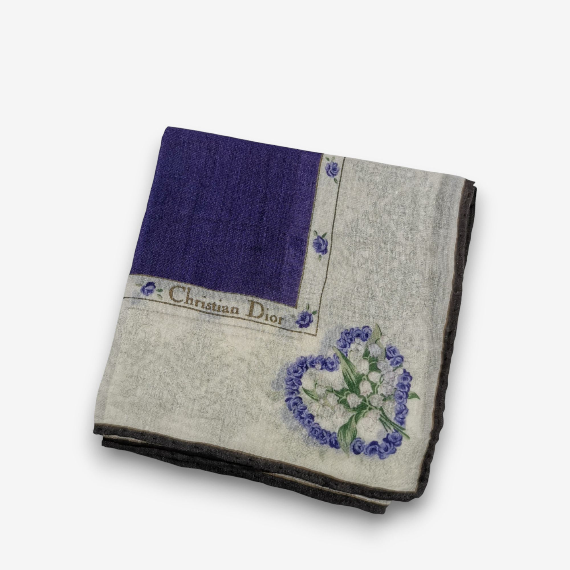 Japanese Brand Vintage Christian DIOR Handkerchief Pocket Square Bandana Size ONE SIZE - 4 Thumbnail