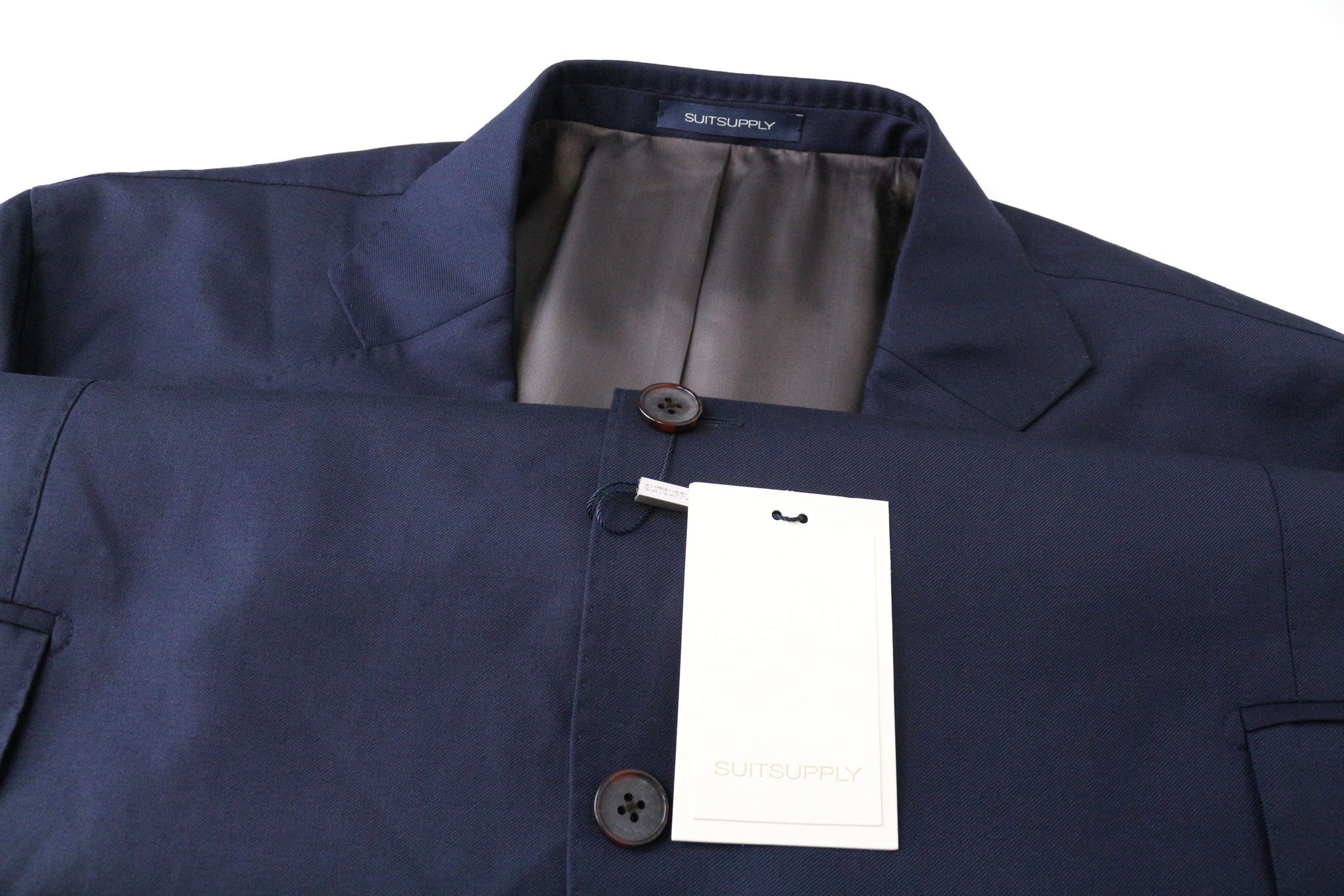 Suitsupply LA SPALLA UK56R Navy Wool S110s Twill Blazer 75241 Size 54R - 3 Thumbnail