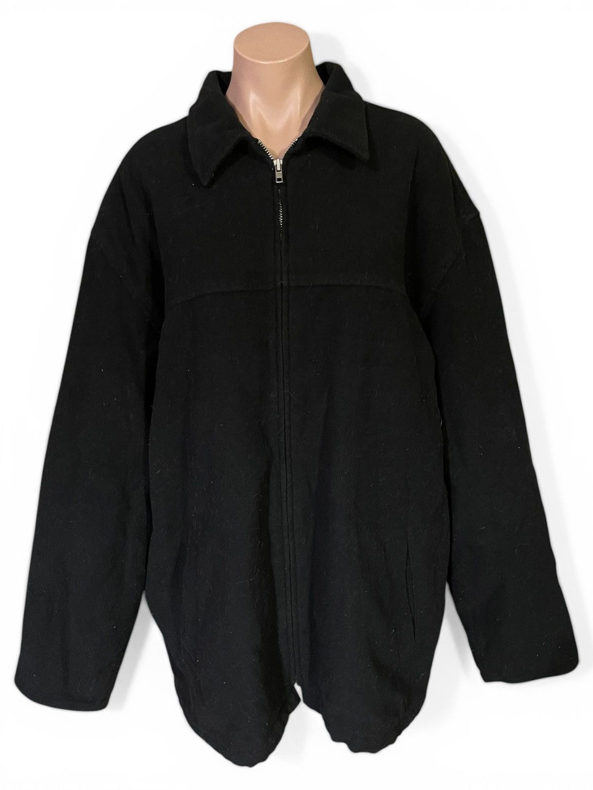 Old Navy Old Navy Black Wool Blend Double Breasted Classic Coat Size US XL / EU 56 / 4 - 1 Thumbnail