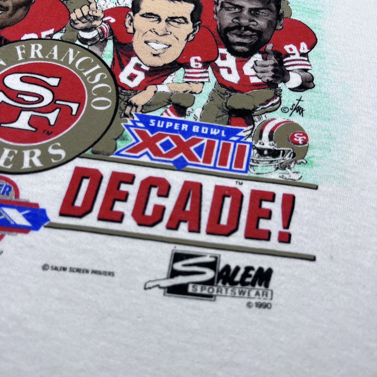 Salem Sportswear 1989 NFL San Francisco 49ers Caricature Salem Sportswear Tee Size US XL / EU 56 / 4 - 4 Thumbnail