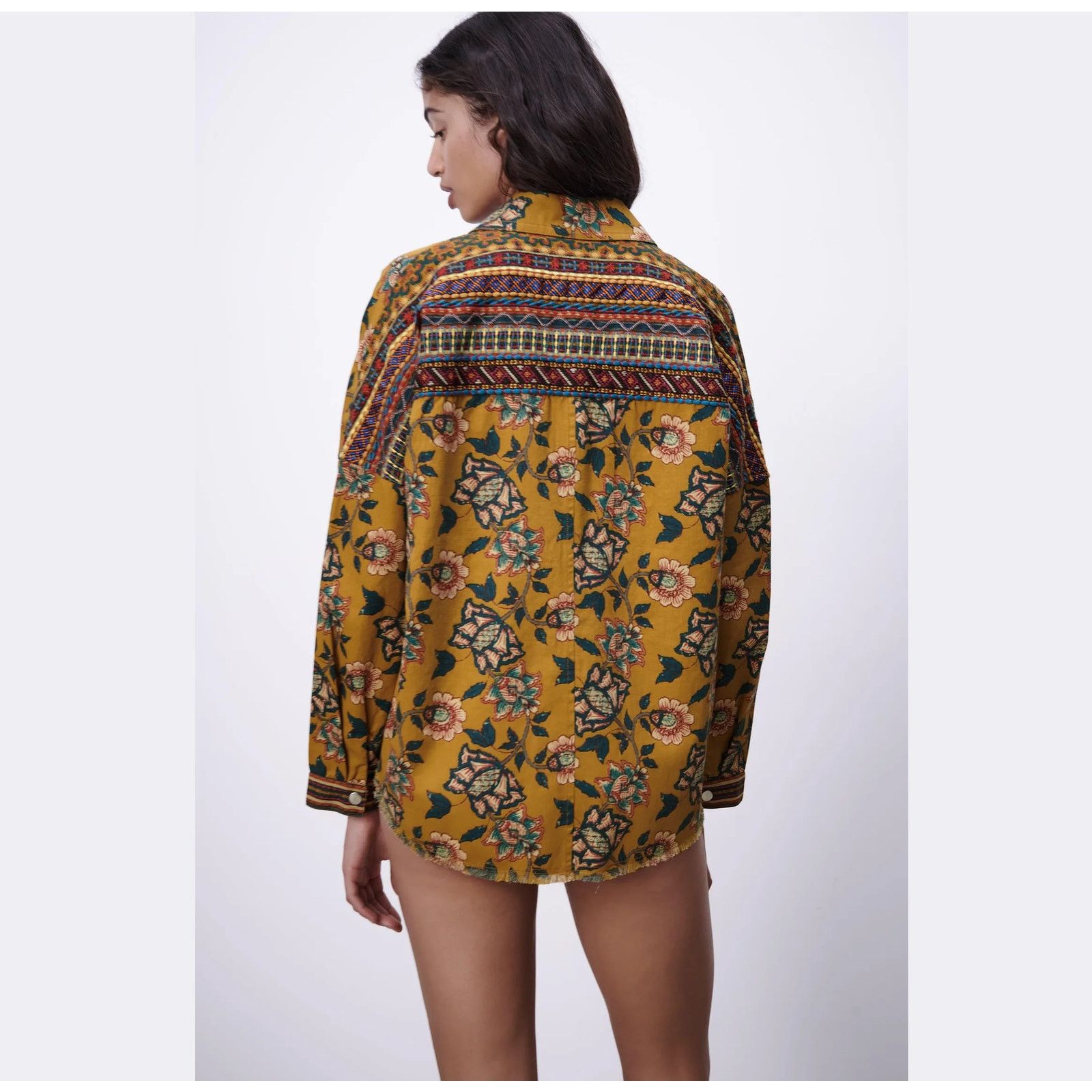 Zara Zara Western Boho Floral Jacket NWT Size S / US 4 / IT 40 - 16 Thumbnail