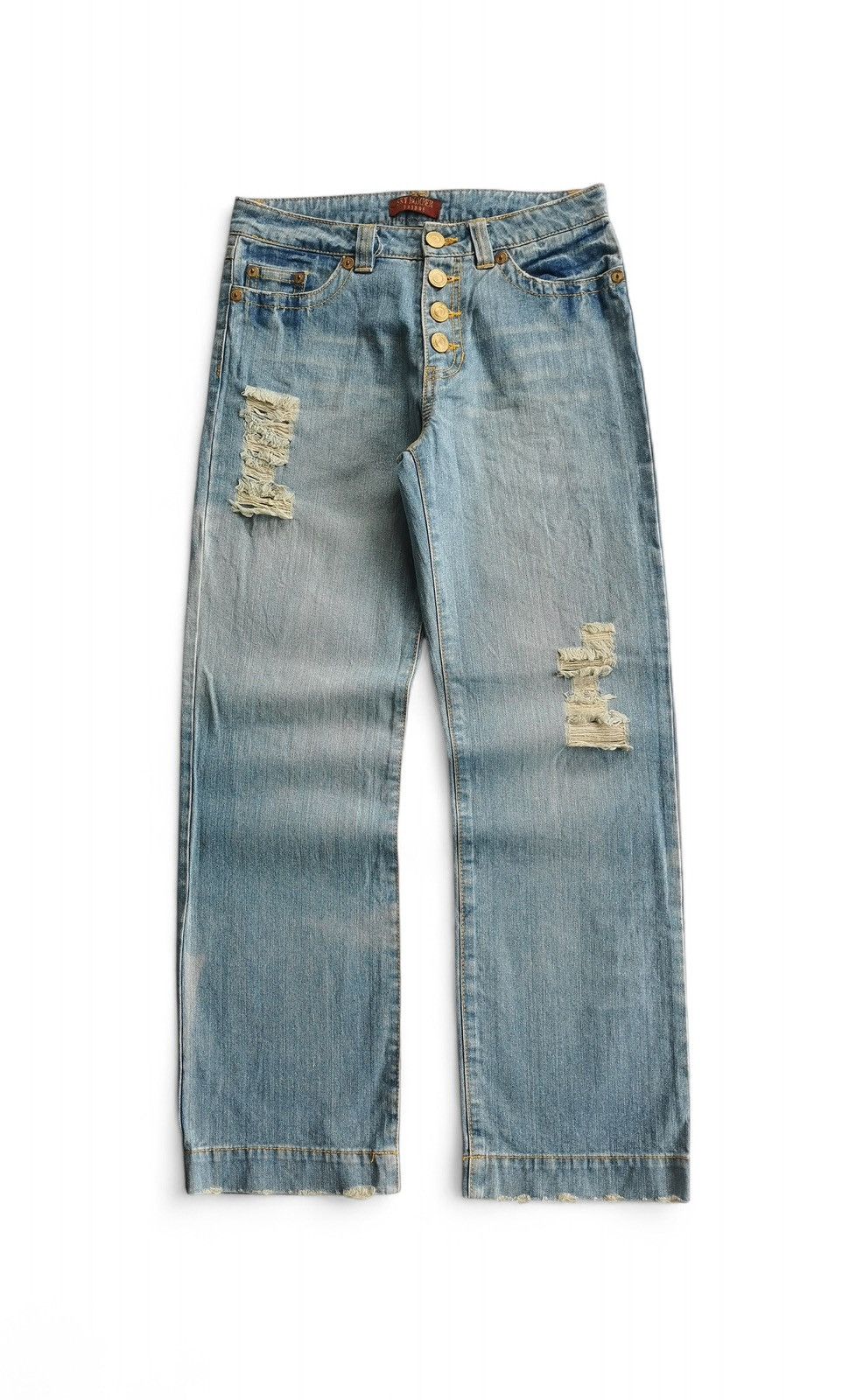 Tornado Mart Sky Bomber Show Gold Button Jeans Size US 30 / EU 46 - 2 Thumbnail