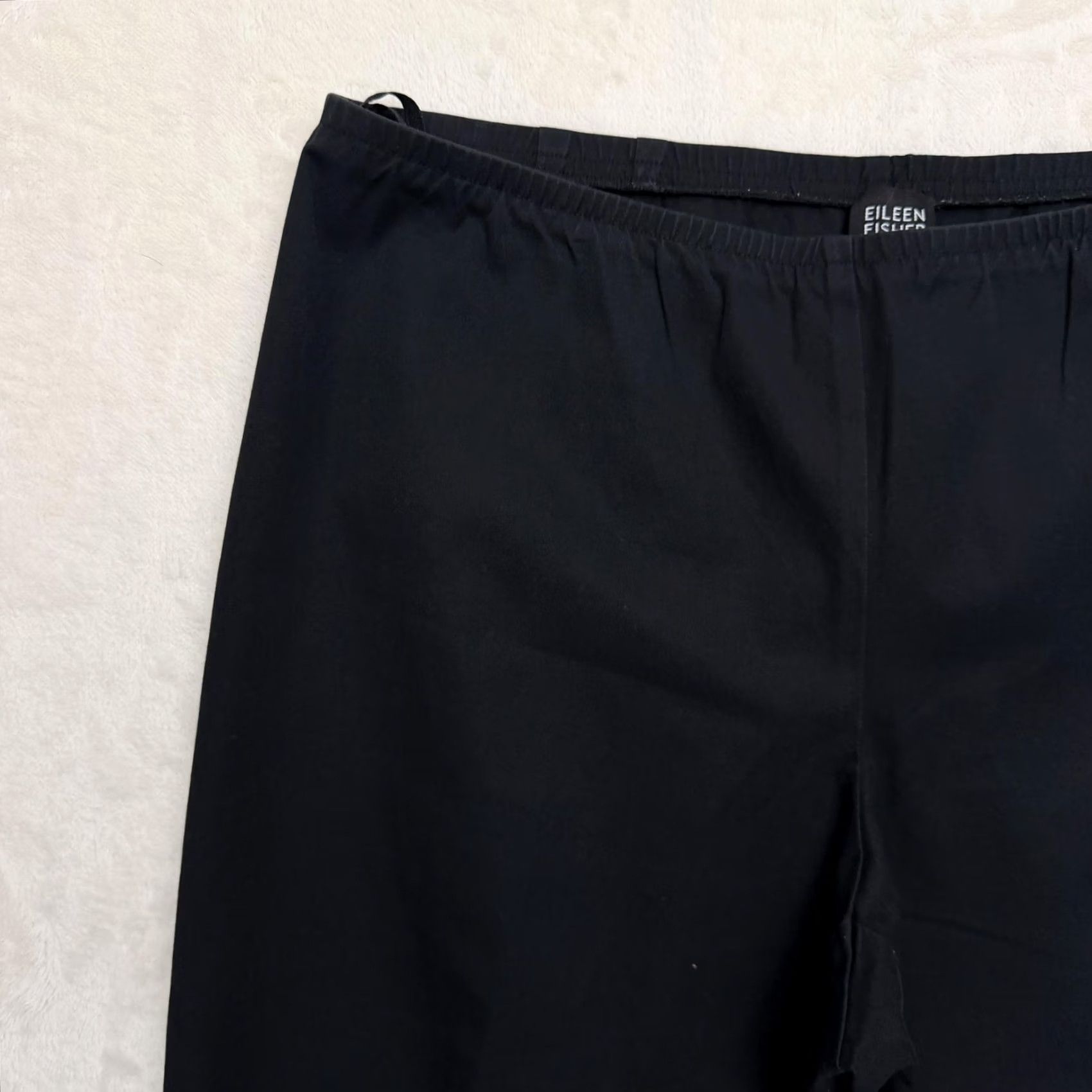 Eileen Fisher Eileen Fisher Pants Womens Large 34x28 Black Tapered Elastic Waist Dress Work Size 36" / US 14 / IT 50 - 4 Thumbnail