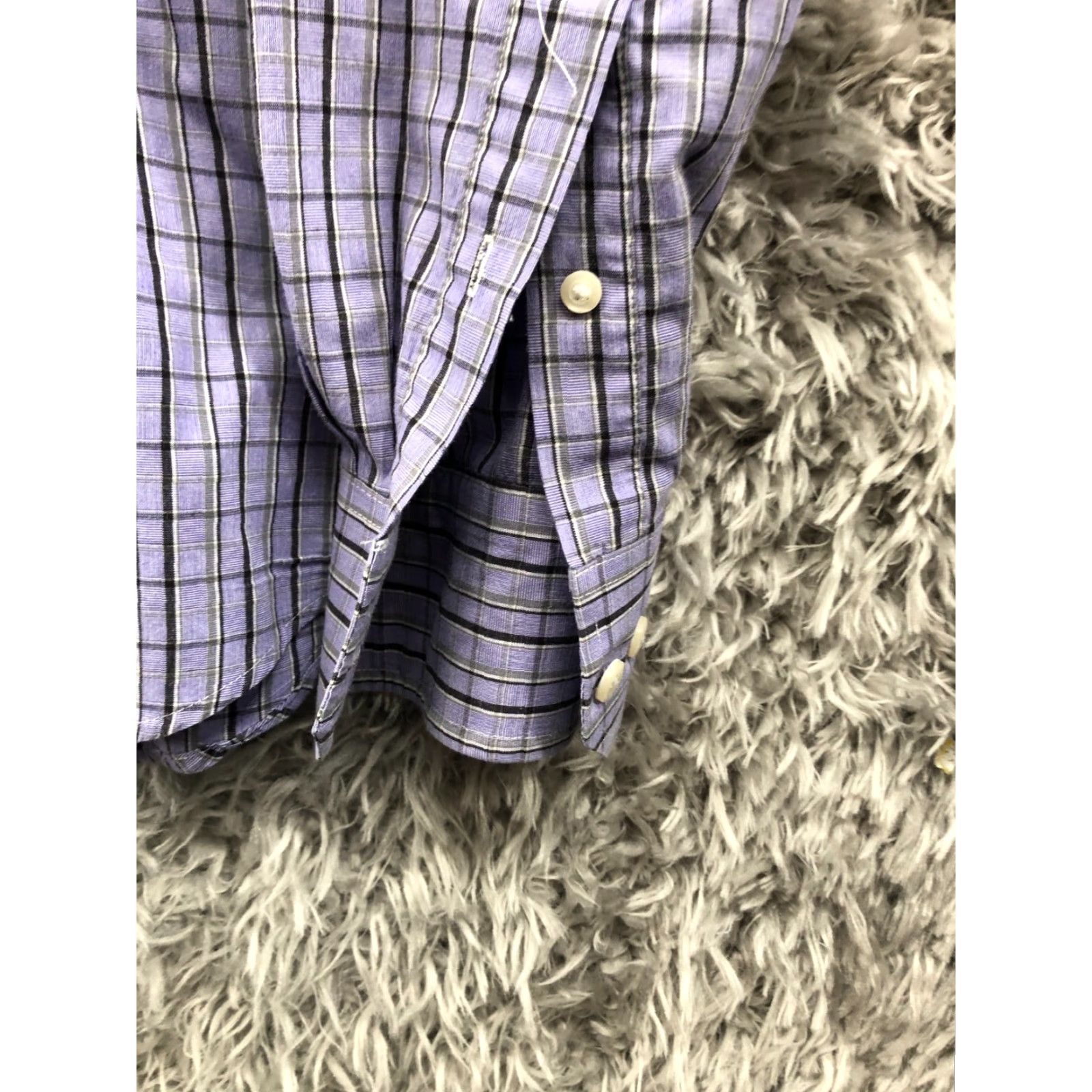 Izod Izod Easy Care Shirt M Mens Plum Check Long Sleeve Button-Down Collar Shirt Size US M / EU 48-50 / 2 - 3 Thumbnail