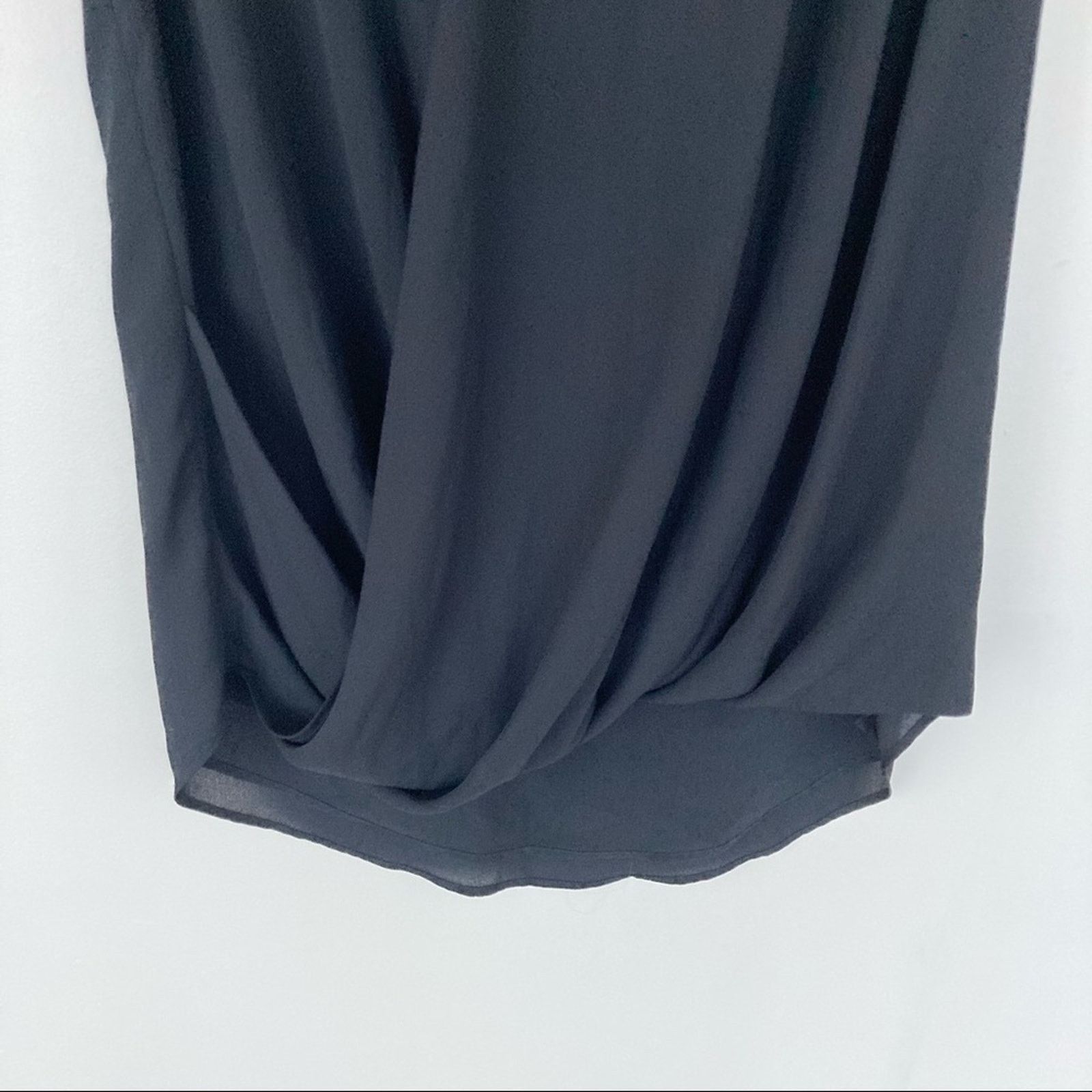 Topshop Topshop Black Twist Front Surplice Dress Sz 6 Size M / US 6-8 / IT 42-44 - 3 Thumbnail