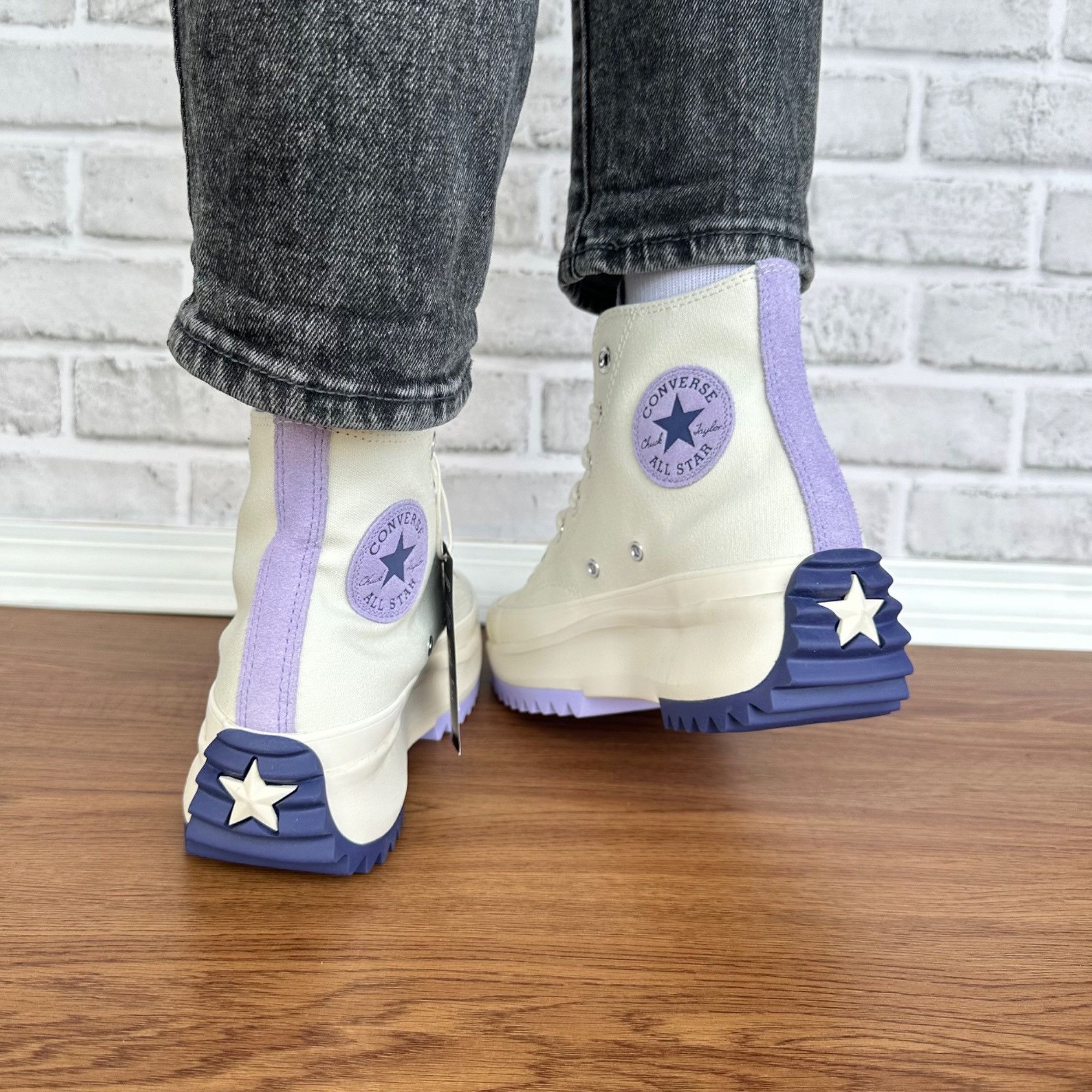 ⭐Converse Run Star Hike Hi Platform Color Pop Size 8 Mens Shoes Sneakers A16188C Converse Run Star Hike Platform Ivory for sale | eBay main image 3