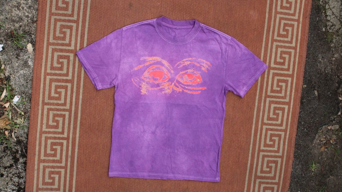 Designer × Vintage GEKIDO.WORLD HAND-DYED PURPLE EYEZZ TEE Size US L / EU 52-54 / 3 - 1 Thumbnail