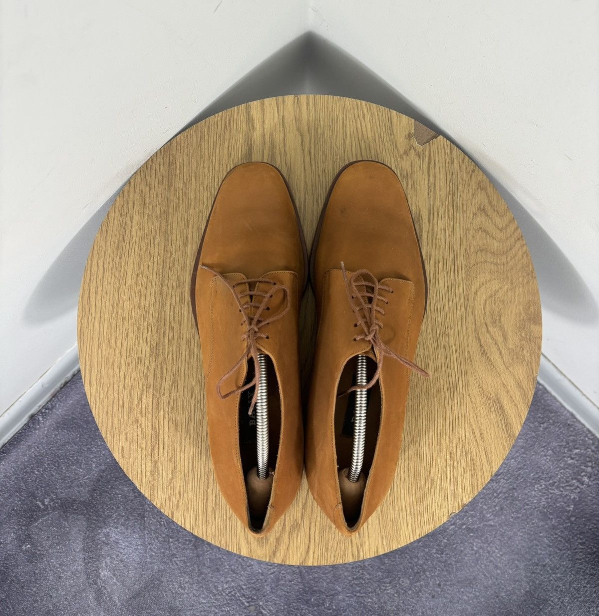 Bally Bally Ried Men’s Tan Nubuck Leather Derby Shoes Size US 7.5 / EU 40-41 - 13 Thumbnail