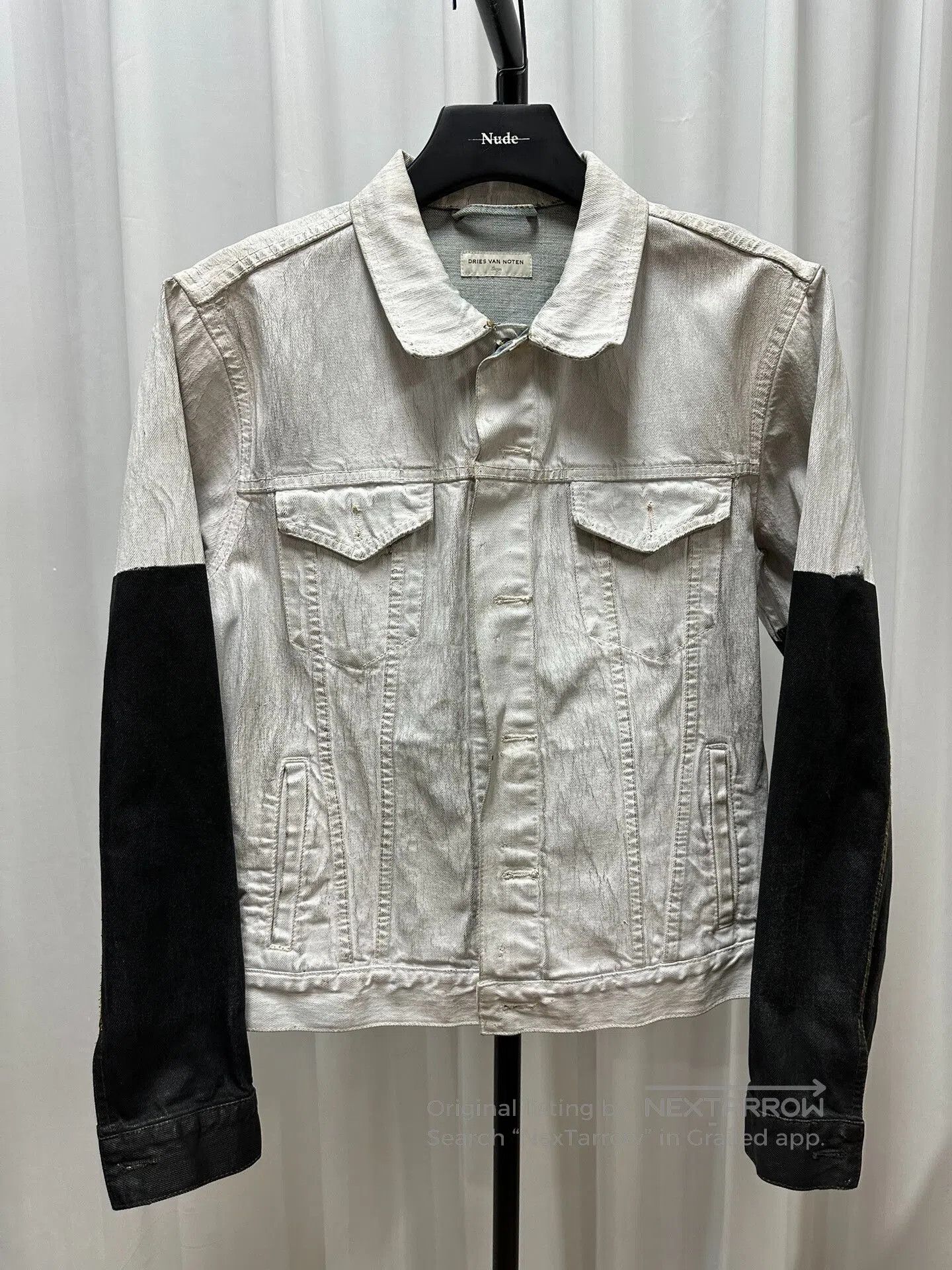 Dries Van Noten Dries Van Noten Waxed Denim Jacket. Size US L / EU 52-54 / 3 - 1 Thumbnail