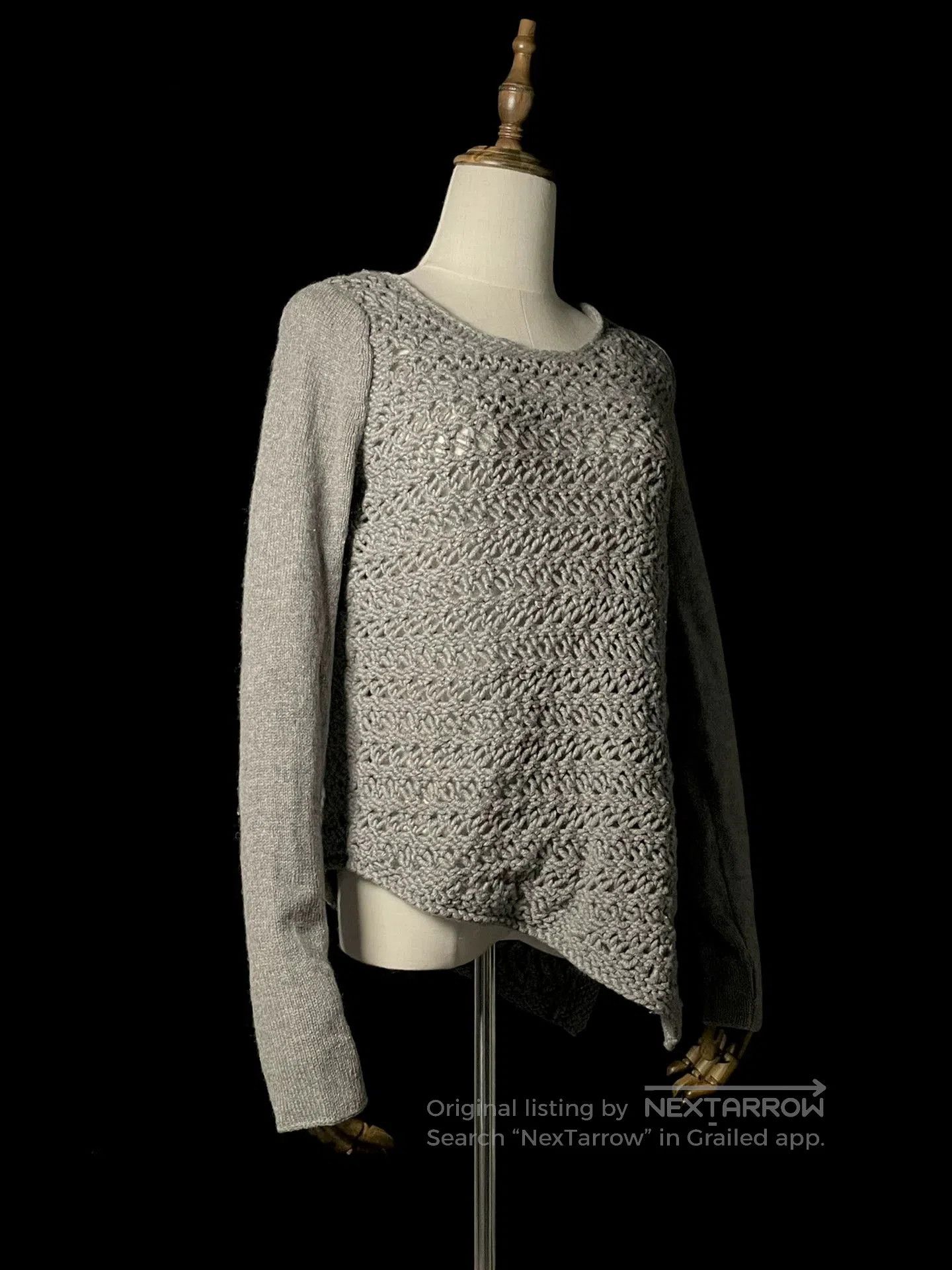 Helmut Lang helmut lang asymmetrical wool knit pullover. Size S / US 4 / IT 40 - 1 Thumbnail