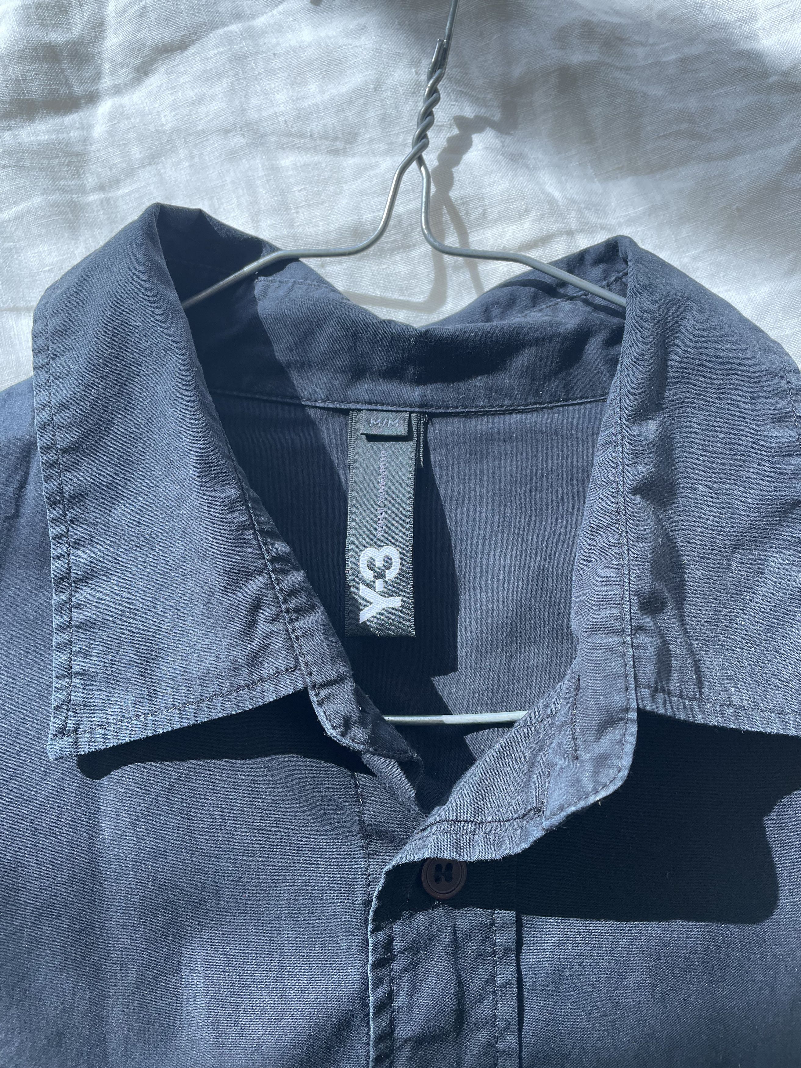 Y-3 Archive y-3 Yohji black shirt with stripes Size US M / EU 48-50 / 2 - 5 Thumbnail
