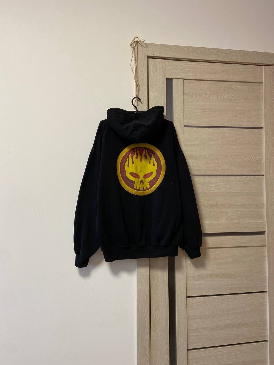 Band Tees Vintage The Offspring Graphic Flammable Skull Logo Hoodie Size US XL / EU 56 / 4 - 1 Thumbnail