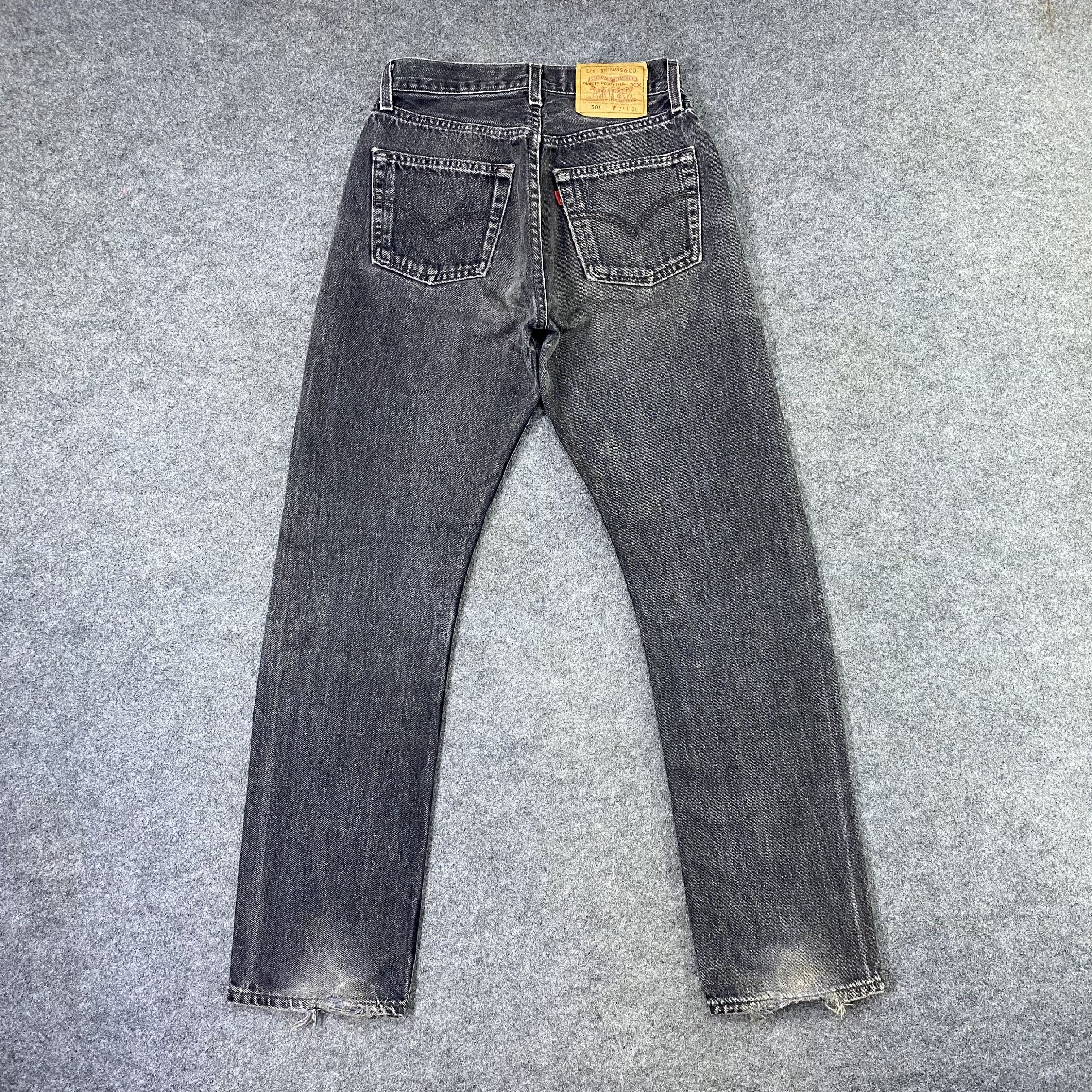 Jean × Levi's × Vintage Vintage Levi's 501 Black Wash Jeans-J1172 Size 27" / US 4 / IT 40 - 3 Thumbnail