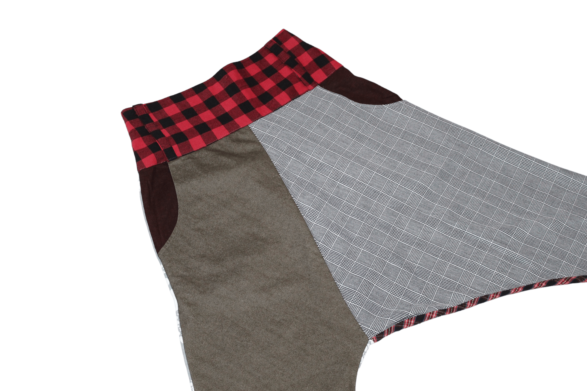 Beauty Beast VTG Open Mind Drop Crotch Patchwork Asymmetric Balloon Pants Size US 31 - 5 Thumbnail