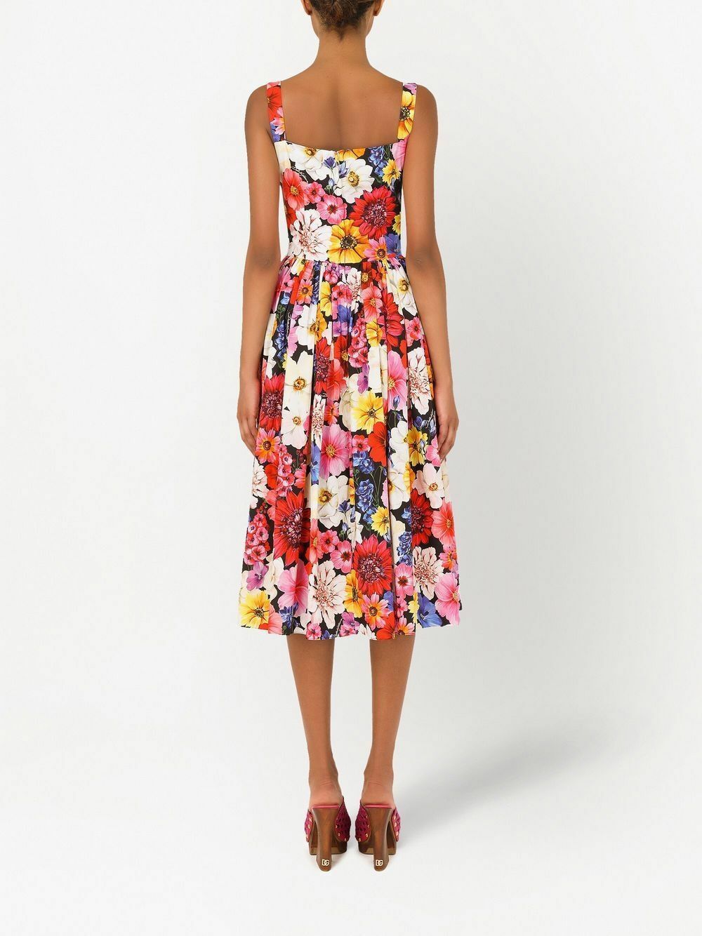Dolce & Gabbana o1y0825 Midi Dress in Multicolor Size XS / US 0-2 / IT 36-38 - 4 Thumbnail