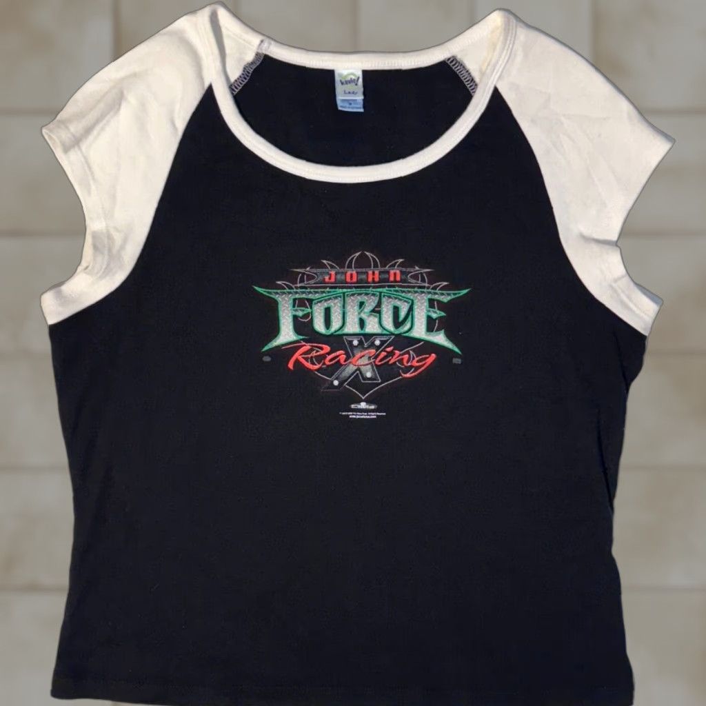 Logo 7 John Force Racing Tshirt Small Short Sleeve Logo Biker Y2K Size S / US 4 / IT 40 - 1 Thumbnail