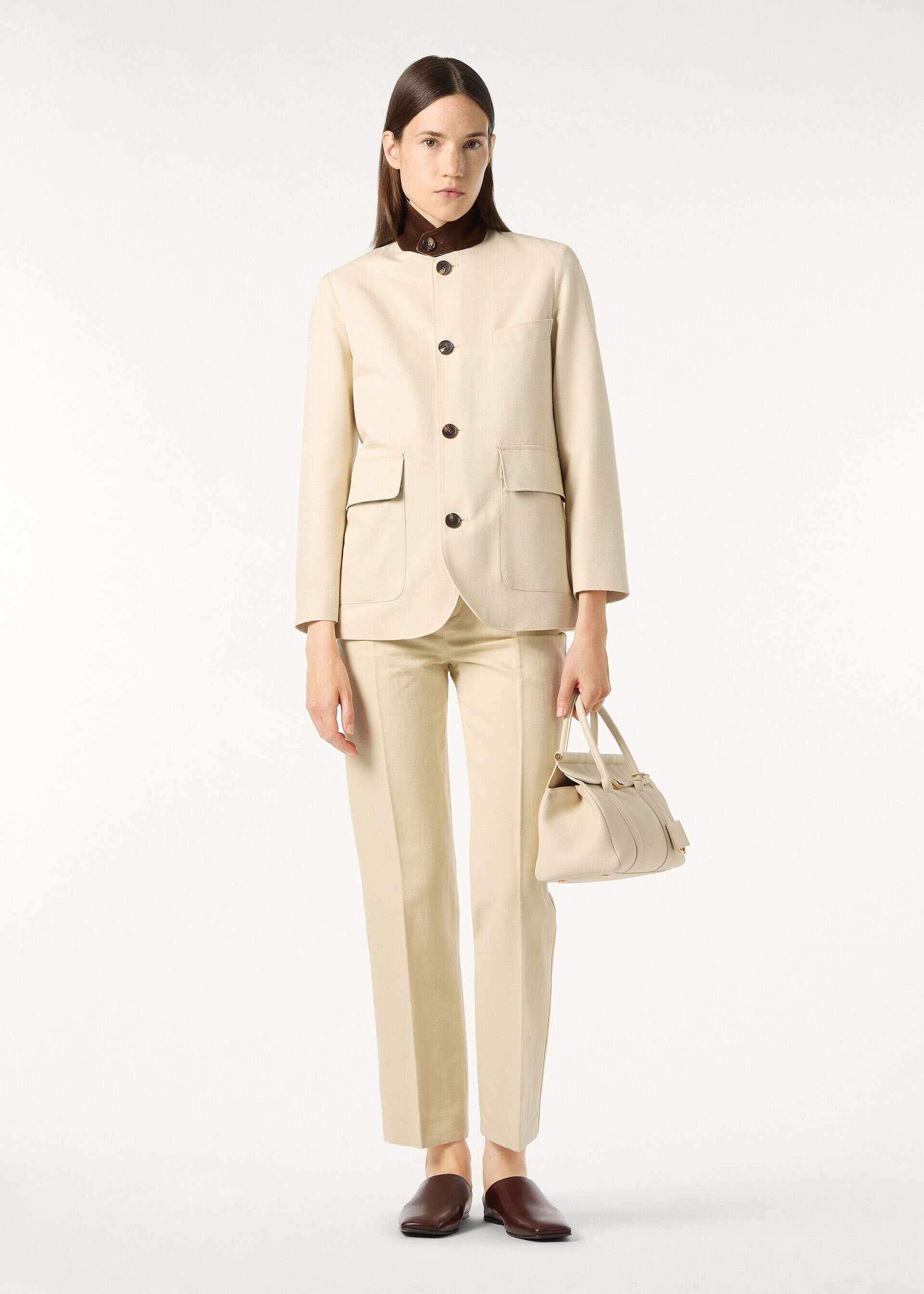 Loro Piana os11x0426 FAQ6870 Roadster Mini Jacket in Silent Armony Size L / US 10 / IT 46 - 4 Thumbnail