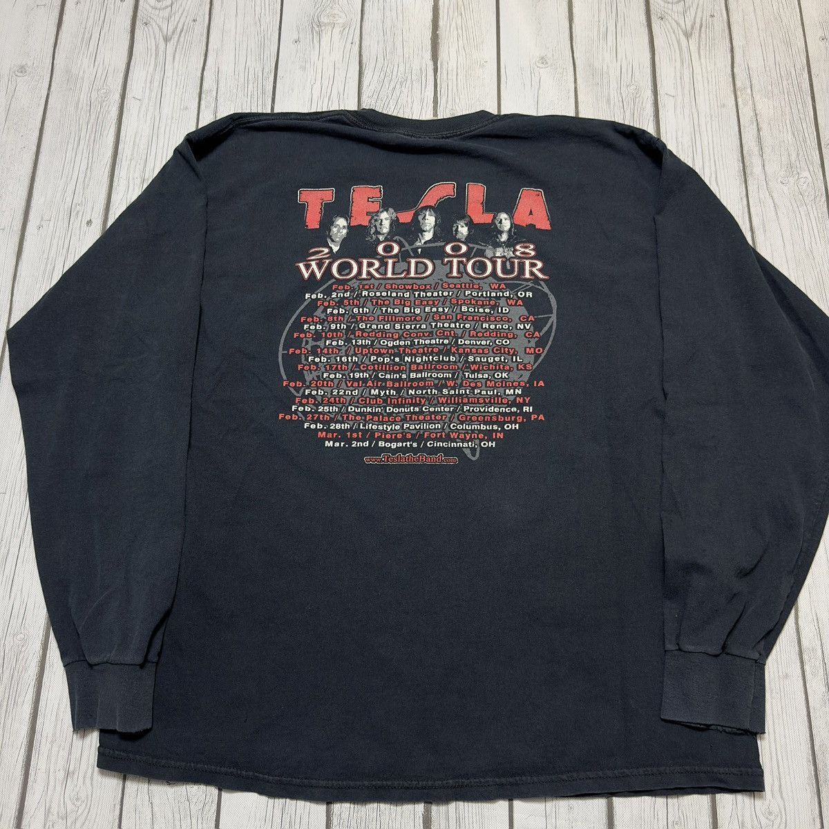 Band Tees × Gildan Tesla Real to Reel long sleeve tee Size US XL / EU 56 / 4 - 2 Thumbnail
