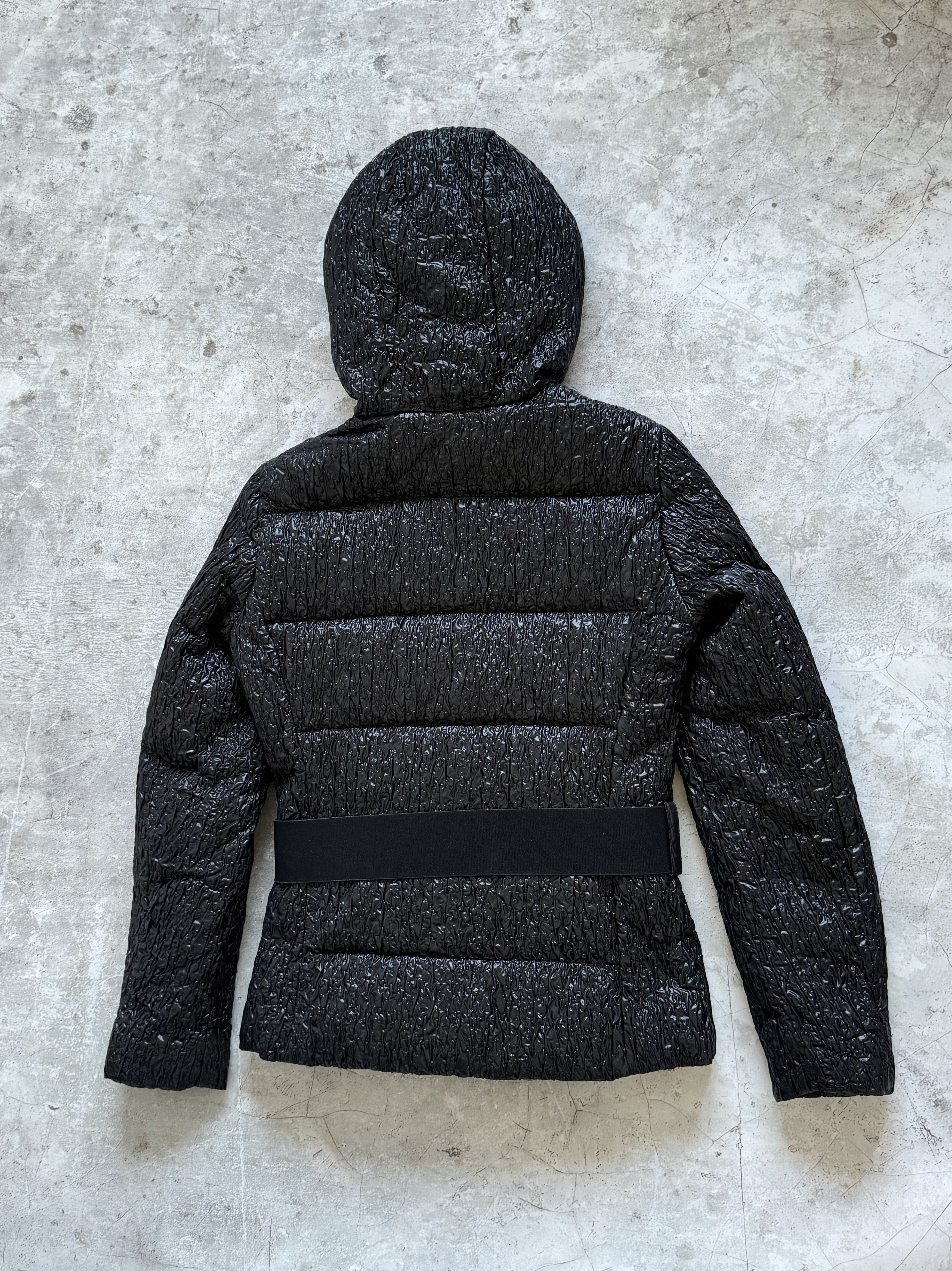 Moncler Moncler black embossed puffer jacket with fur Size M / US 6-8 / IT 42-44 - 6 Thumbnail
