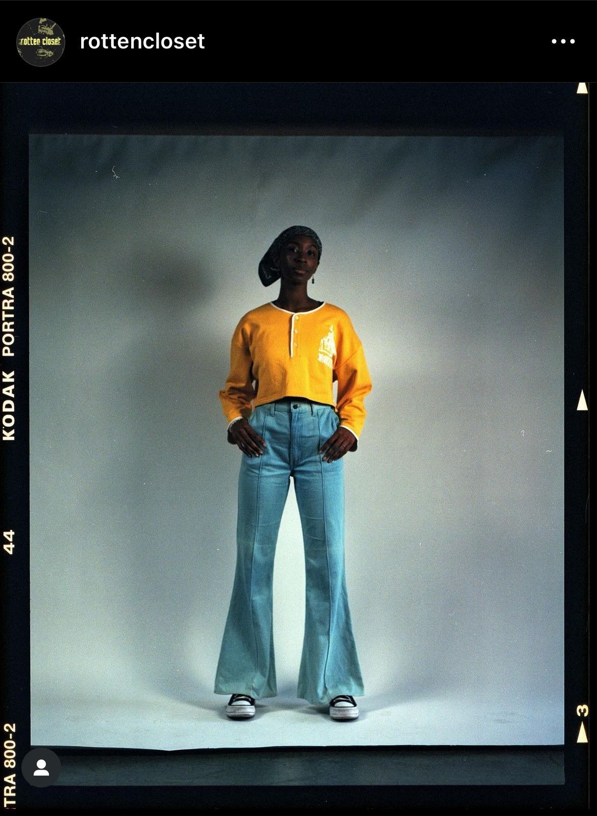 Vintage Rotten Closet Inferno Henley Crop Top 1/1 Sample Size L / US 10 / IT 46 - 6 Thumbnail