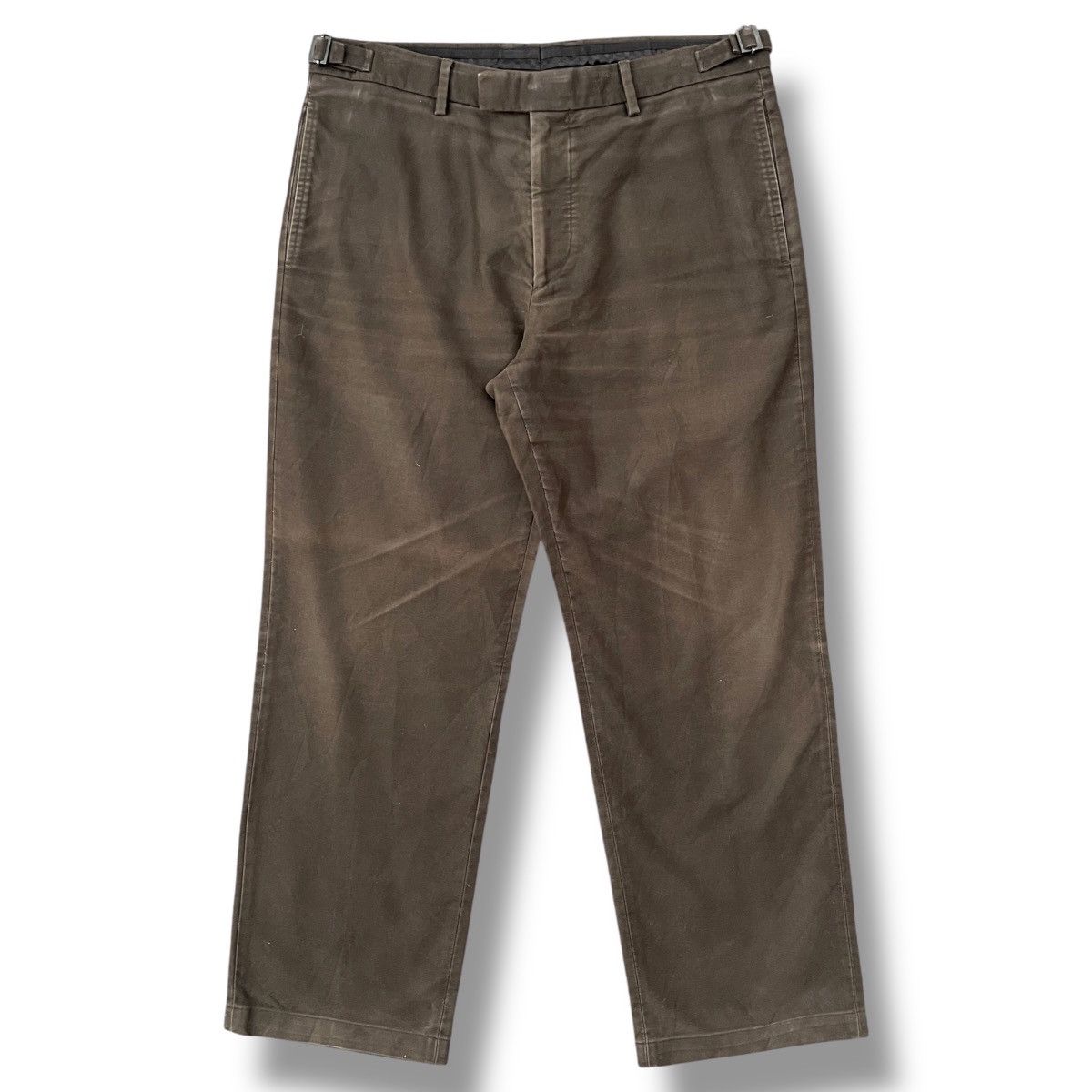 Louis Vuitton VINTAGE Louis Vuitton Brown Side-belted Chino Pants Size US 35 - 2 Thumbnail