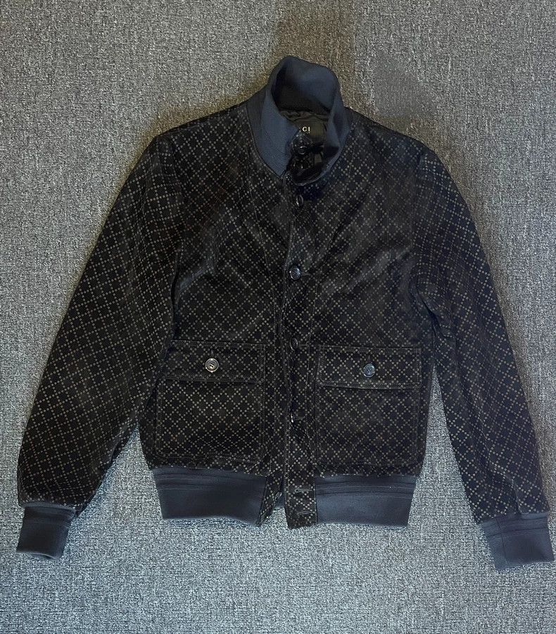 Gucci Men's Suede Leather Jacket-2506