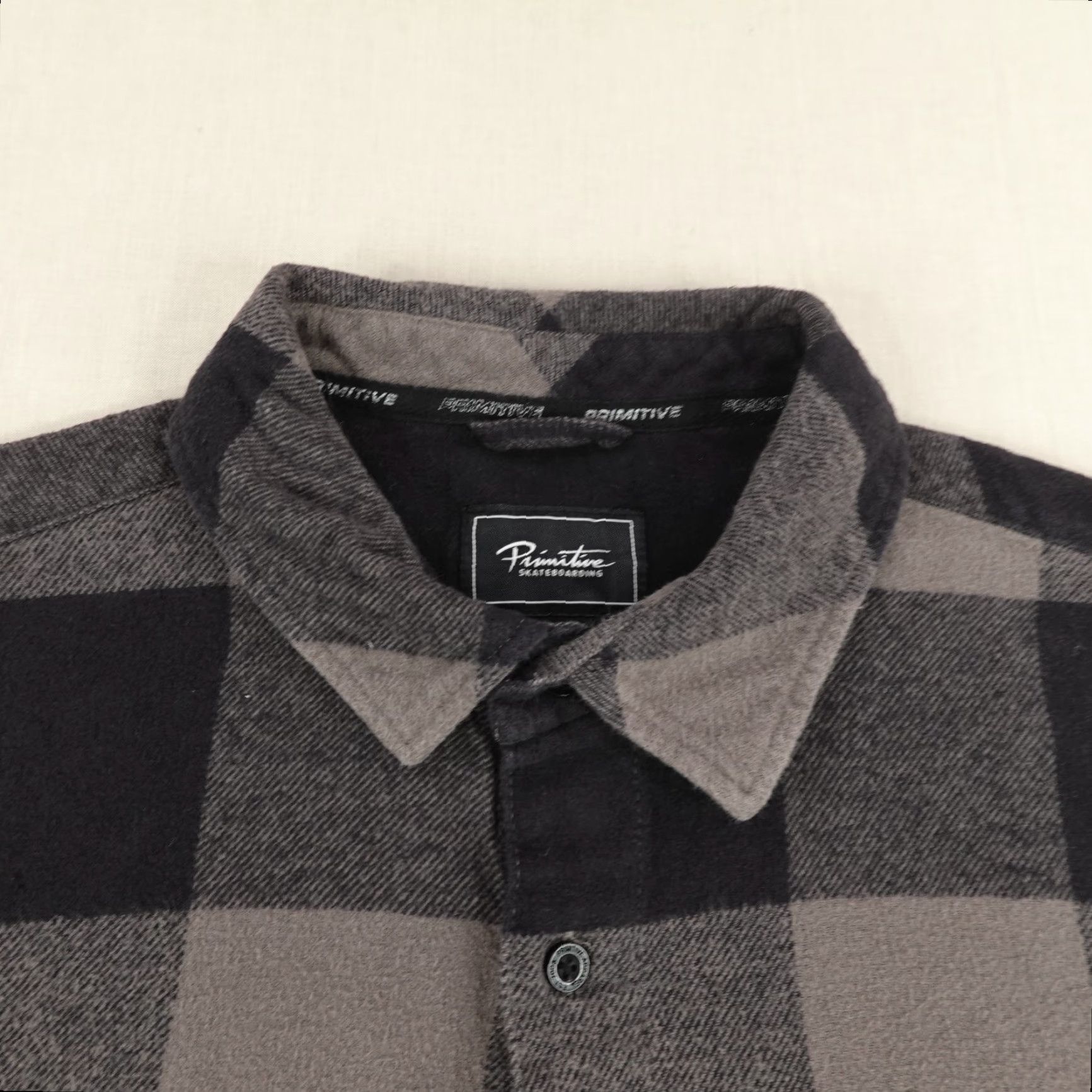 Primitive VINTAGE Primitive Apparel Plaid Flannel Shirt Mens Medium Long Sleeve Cotton Casual Skater Skull Embroidered Size US M / EU 48-50 / 2 - 3 Thumbnail