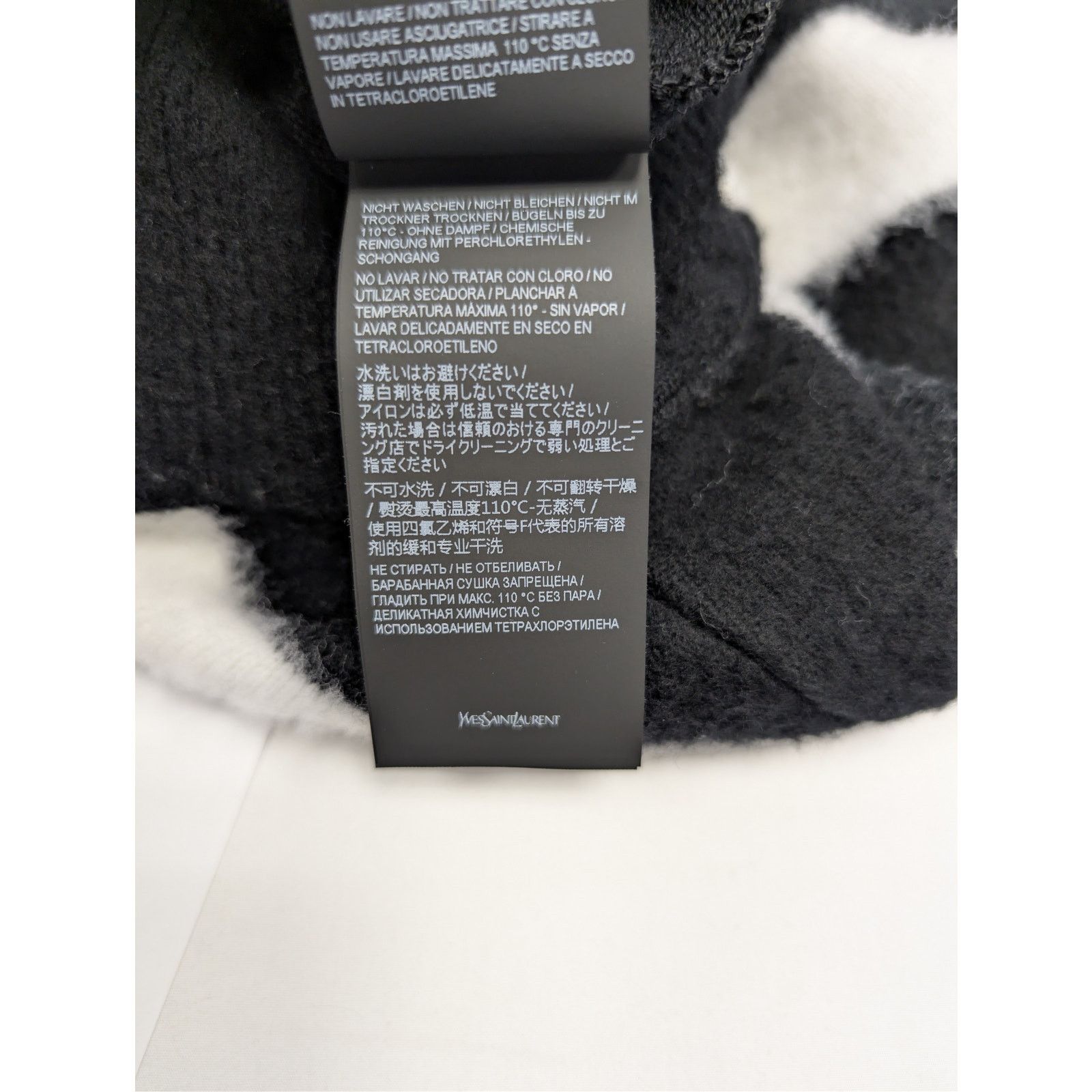 Saint Laurent Paris o1rshd1 graphic-print wool jumper sweater Sweatshirt Size US M / EU 48-50 / 2 - 19 Thumbnail