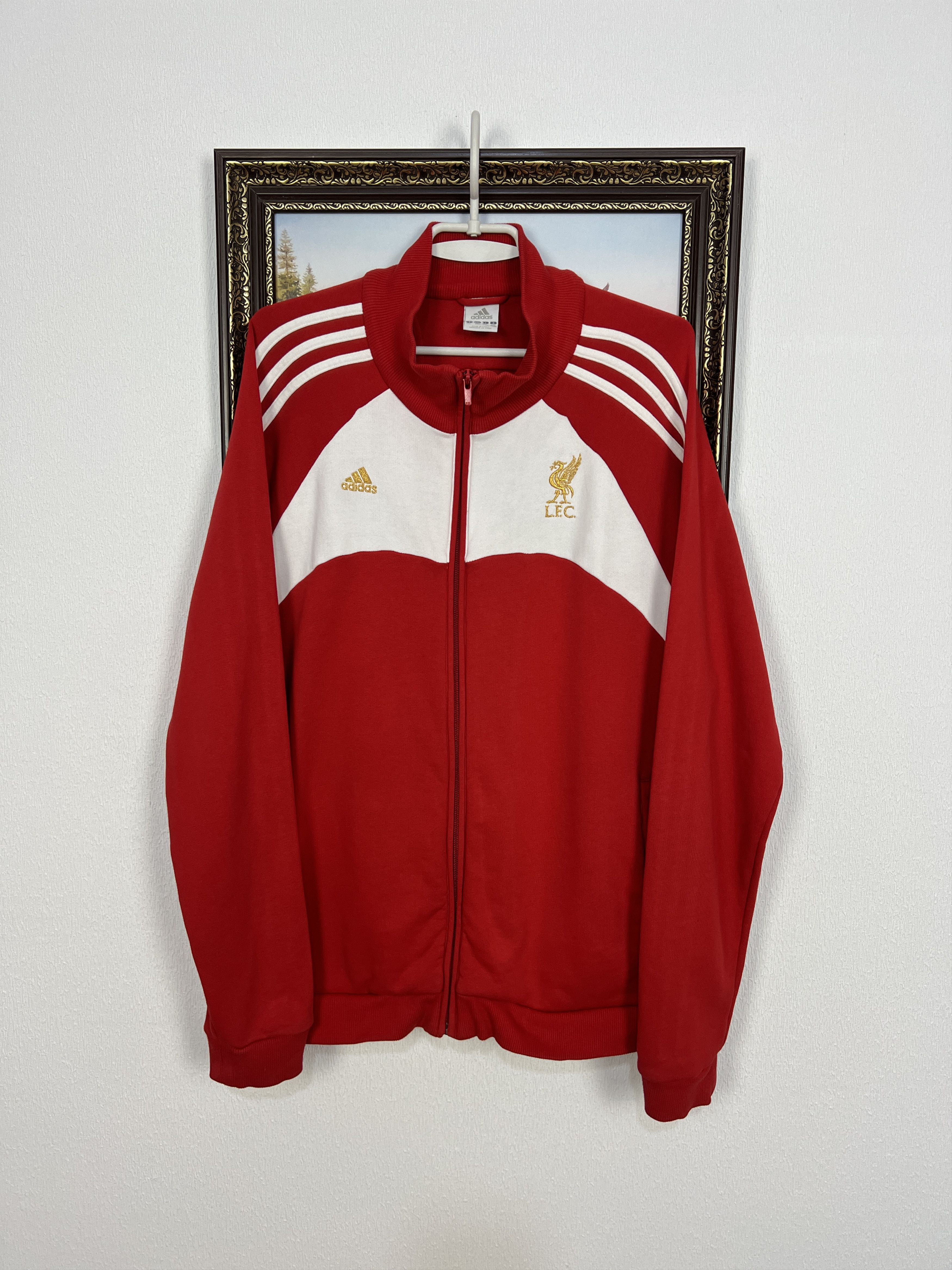 Adidas Vintage Adidas Liverpool Football Jacket Soccer Track Top Size US XXL / EU 58 / 5 - 1 Thumbnail