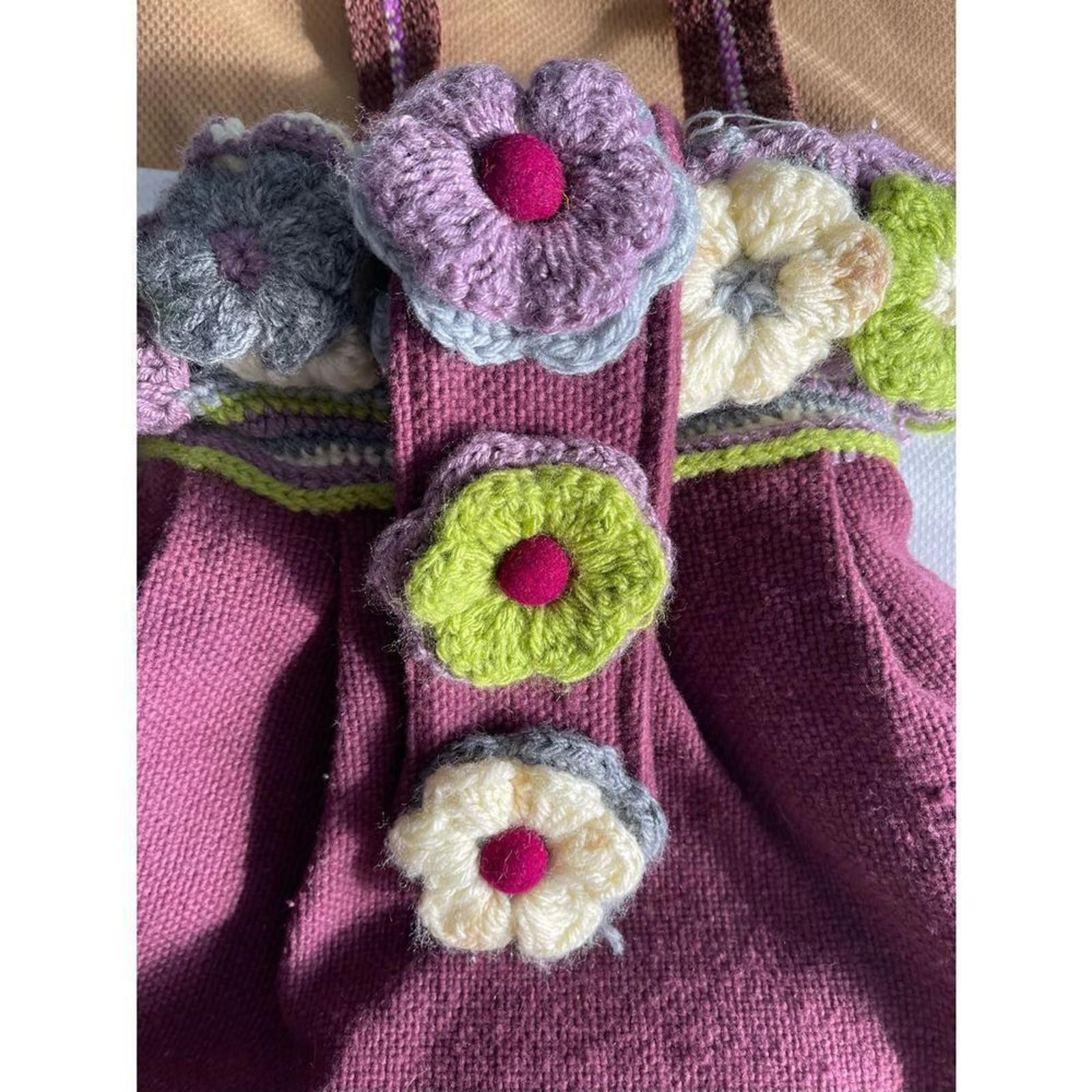 Handmade Vintage knit purse Size ONE SIZE - 7 Thumbnail