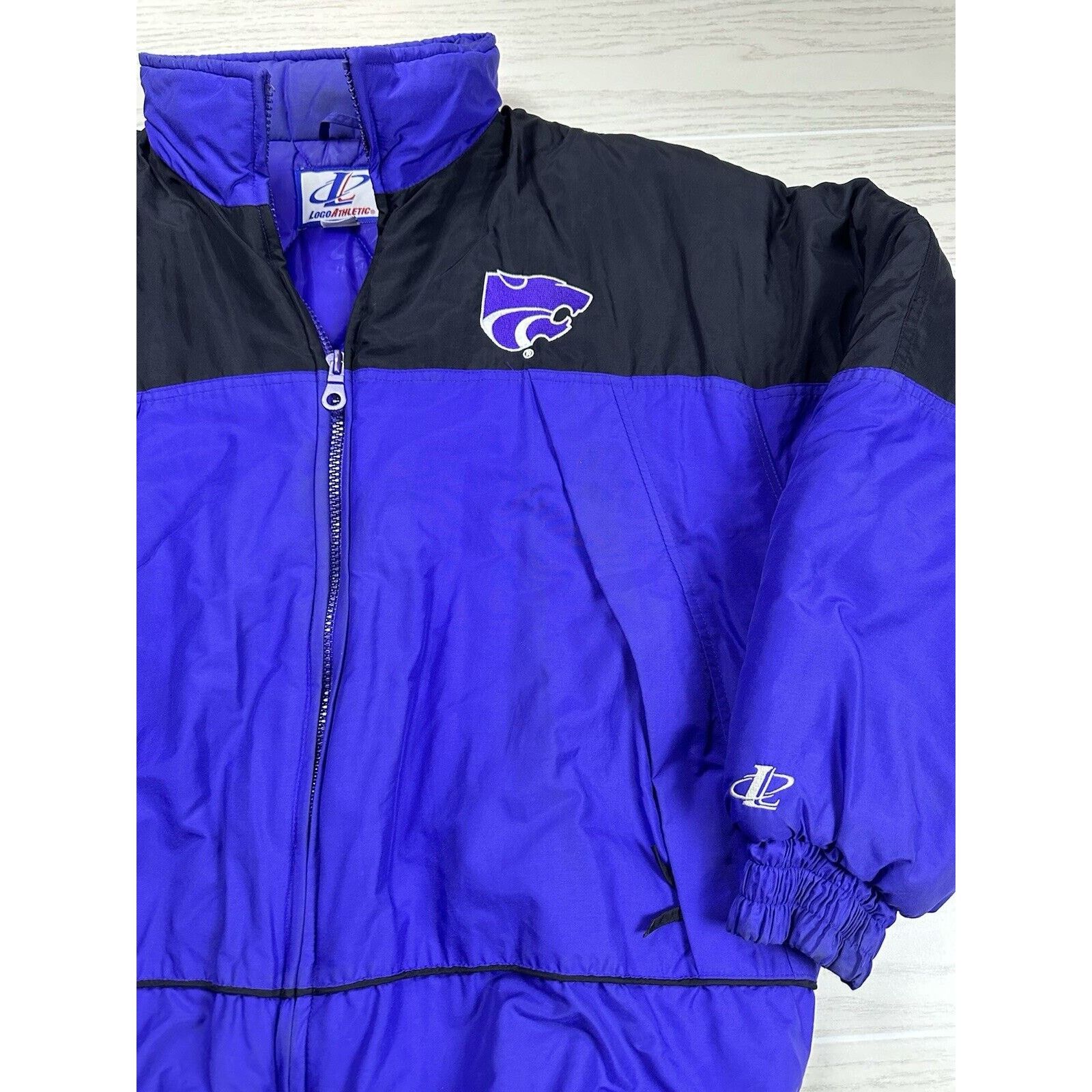 Logo Athletic × NCAA Vintage Kansas State Wildcats Logo Athletic Jacket Size US L / EU 52-54 / 3 - 2 Thumbnail