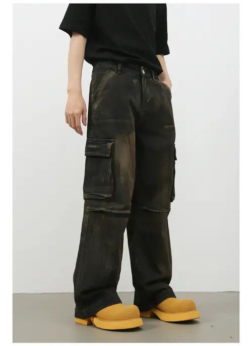 VIBE High street American retro multi-pocket work jeans y2k Size US 32 / EU 48 - 5 Thumbnail