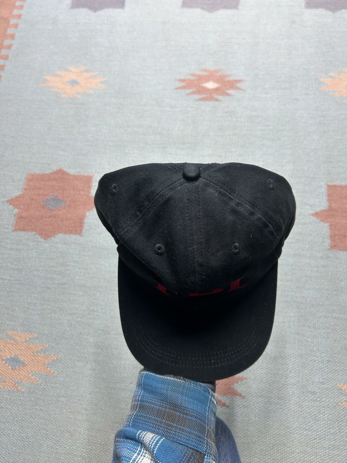 Vintage Vintage strapback hat FBI farm bureau insurance black red Size ONE SIZE - 3 Thumbnail