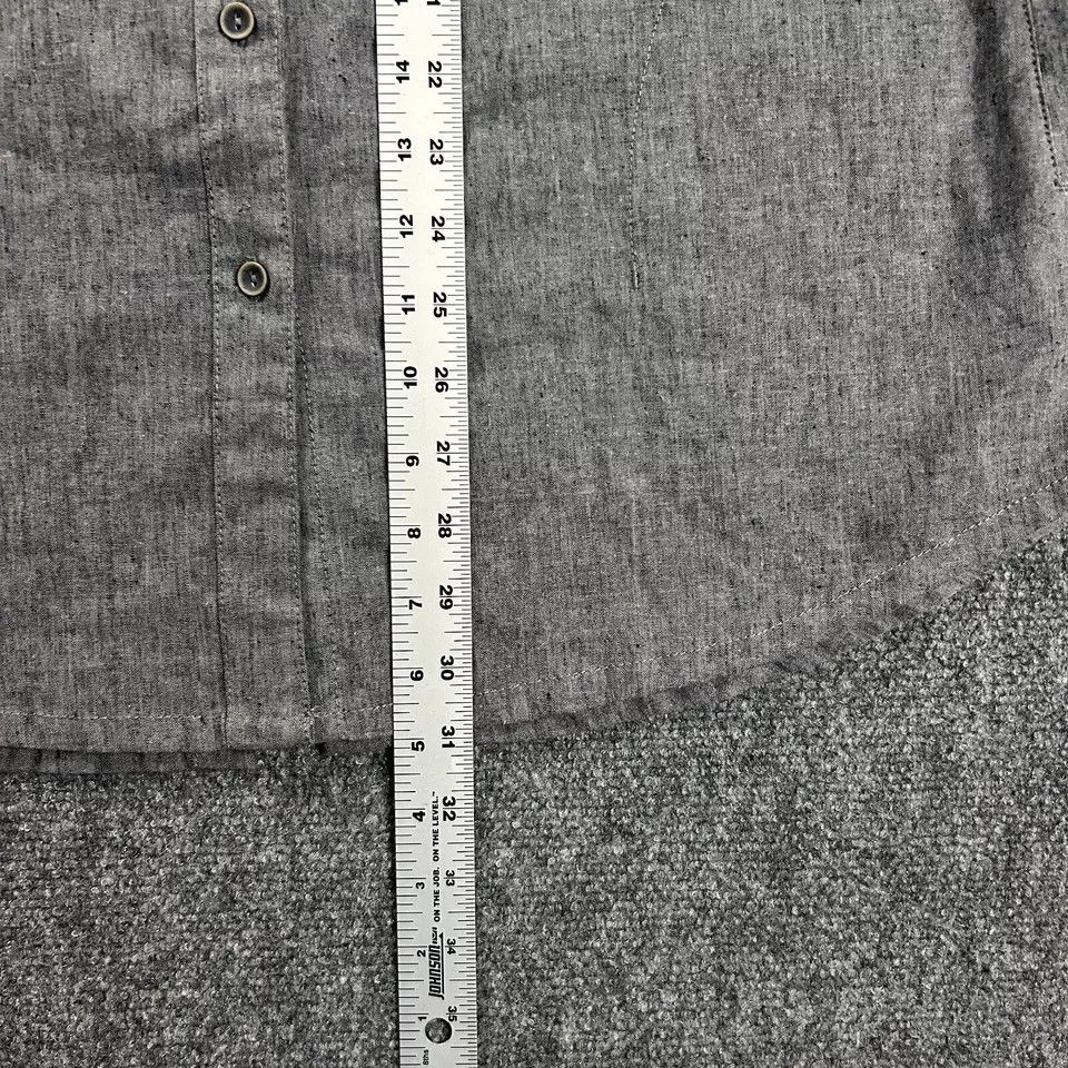 Prana Prana Flannel Shirt Womens Medium Gray Button Up Top Pocket Size M / US 6-8 / IT 42-44 - 4 Thumbnail