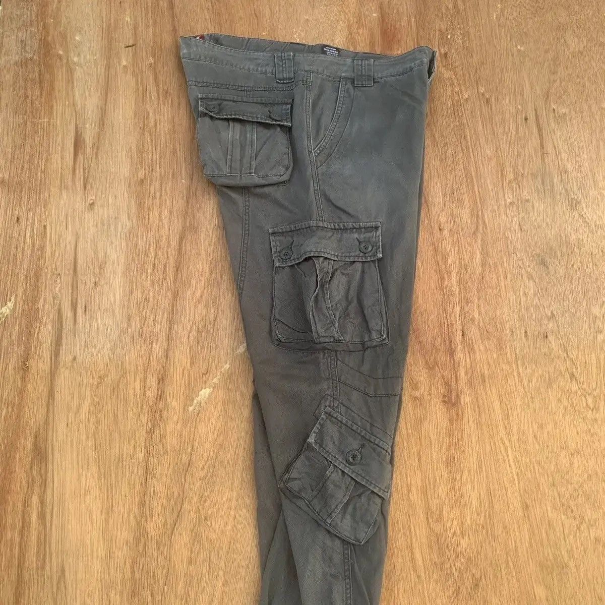 LAST DROP! DELETE TODAY🛒MULTIPOCKET MATCHSTICK FADED CARGO