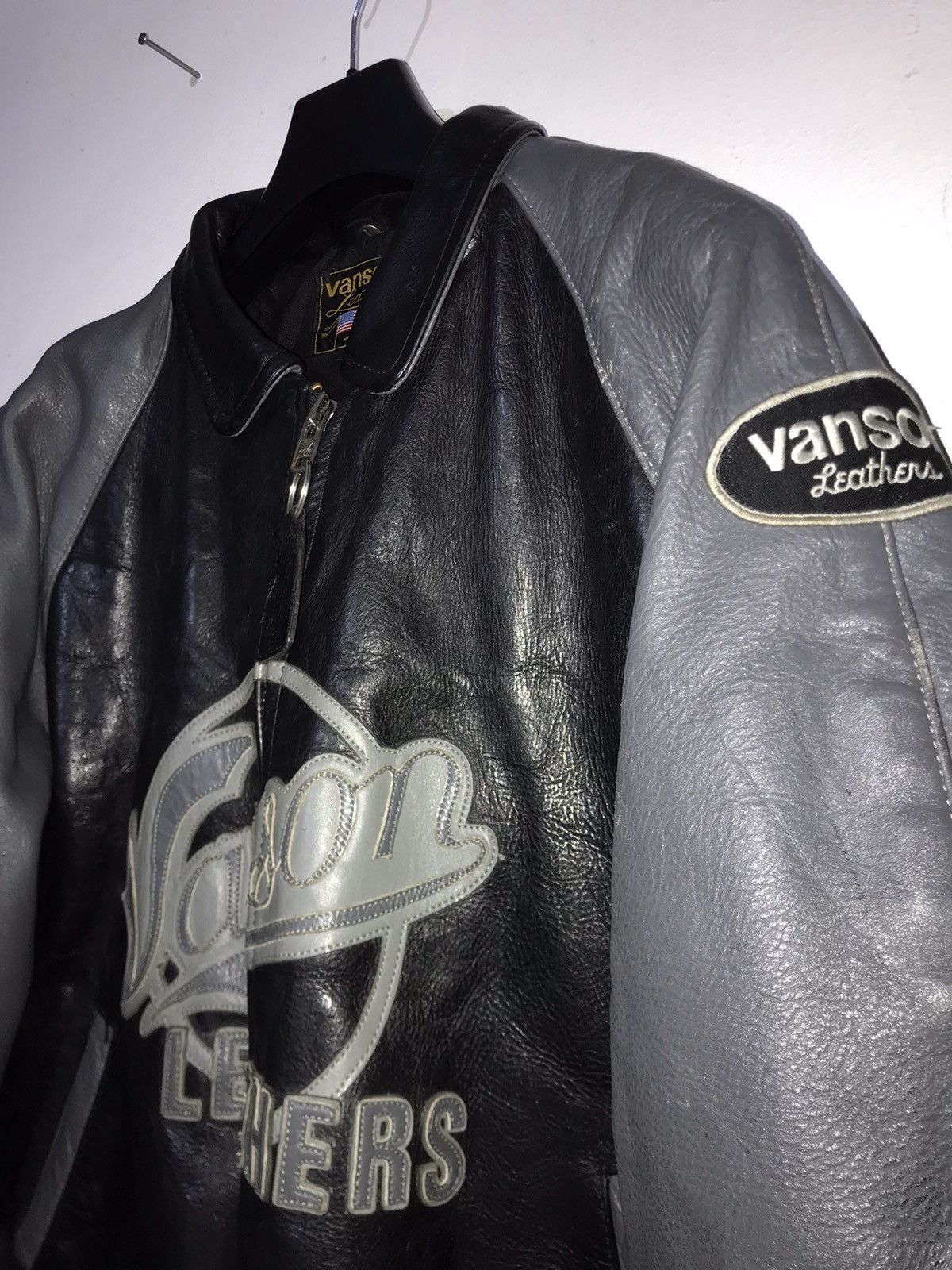 Vanson Leathers VANSON STADIUM JACKET 54 Size US L / EU 52-54 / 3 - 5 Thumbnail