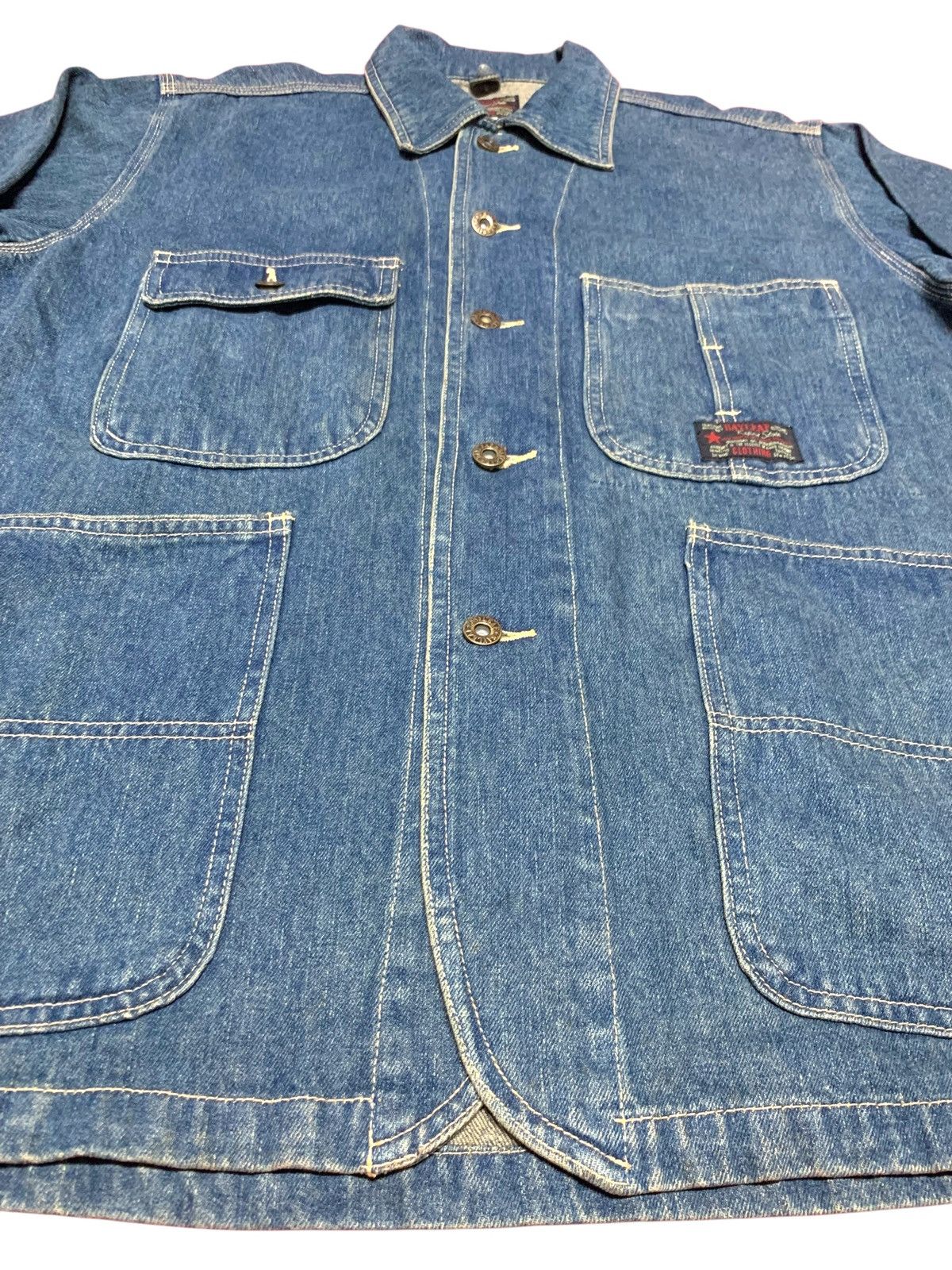 If Six Was Nine Vintage Bayleaf Denim Worker Button Jacket Size US M / EU 48-50 / 2 - 6 Thumbnail