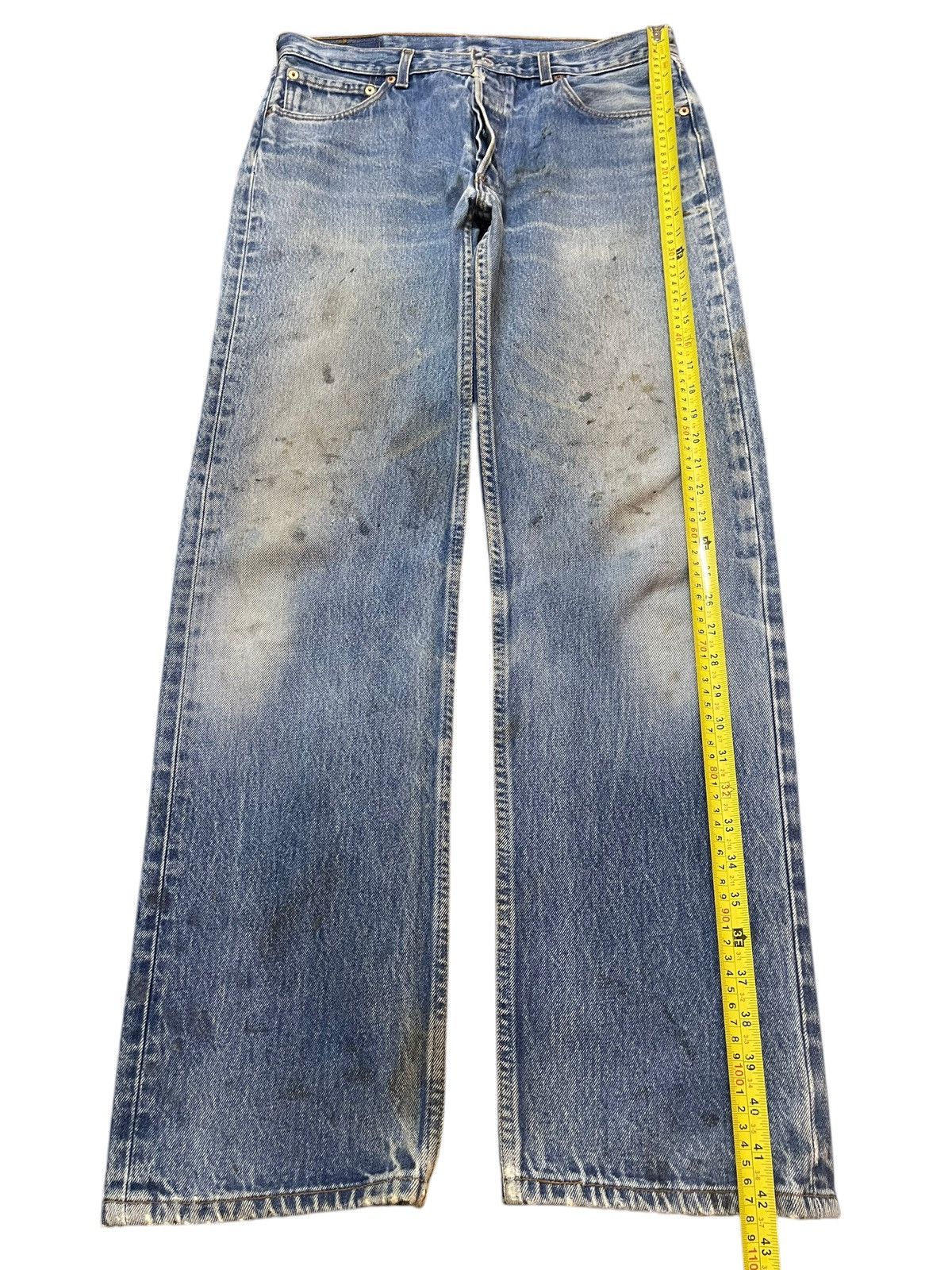Levi's Vintage 90s Levis 501 Mud Faded Wash Style Loose Jeans Size US 32 / EU 48 - 12 Thumbnail