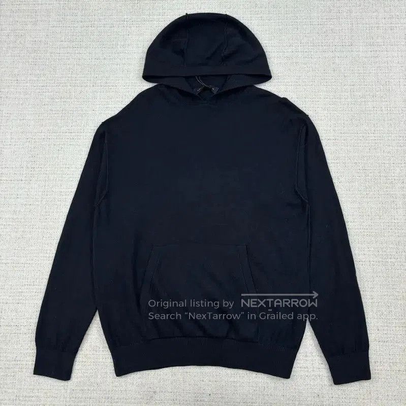 Louis Vuitton Louis Vuitton Black Cotton Hooded Knit Sweater . Size US L / EU 52-54 / 3 - 1 Thumbnail